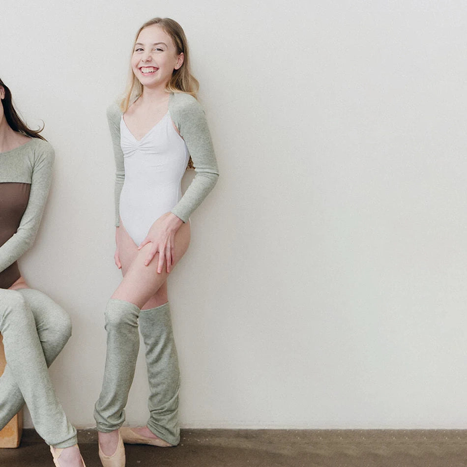 Women Light Green Ballet Shoulder Warmers(Morning - Natalie Shrug)
