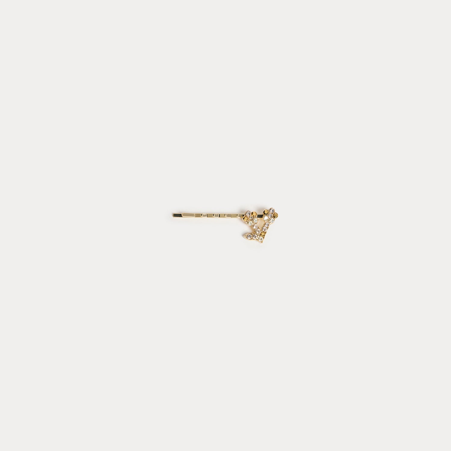 Girls Gold Rhinestone Hair Clip