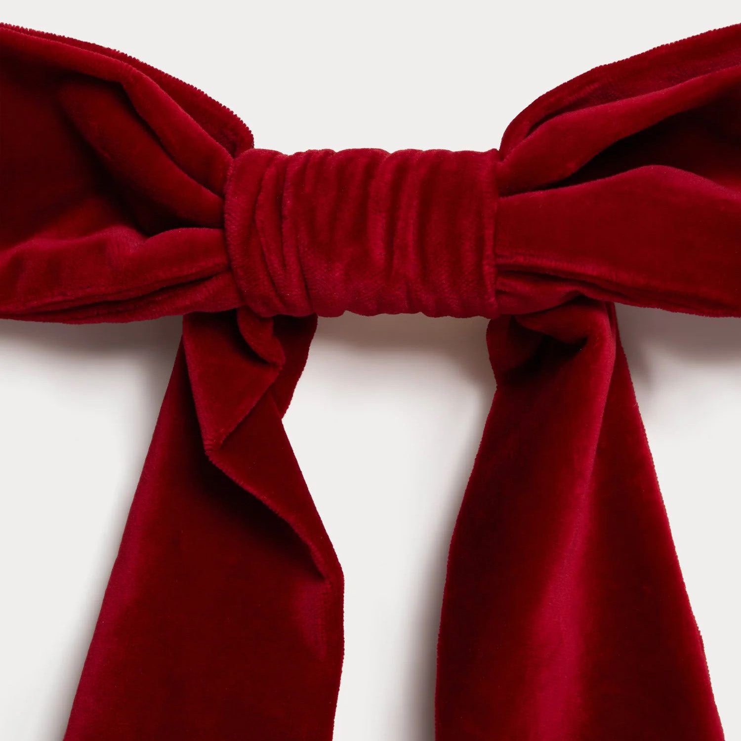 Girls Rouge Velvet Bow Hair Clip