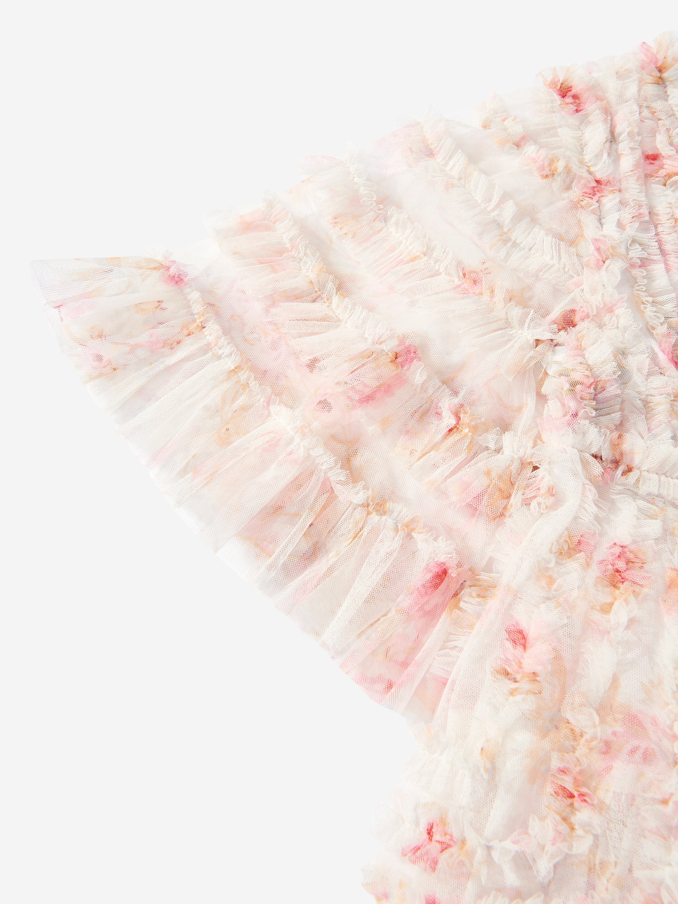 Needle & Thread Girls Enchanted Garden La Vie En Rose Dress in Multicolour