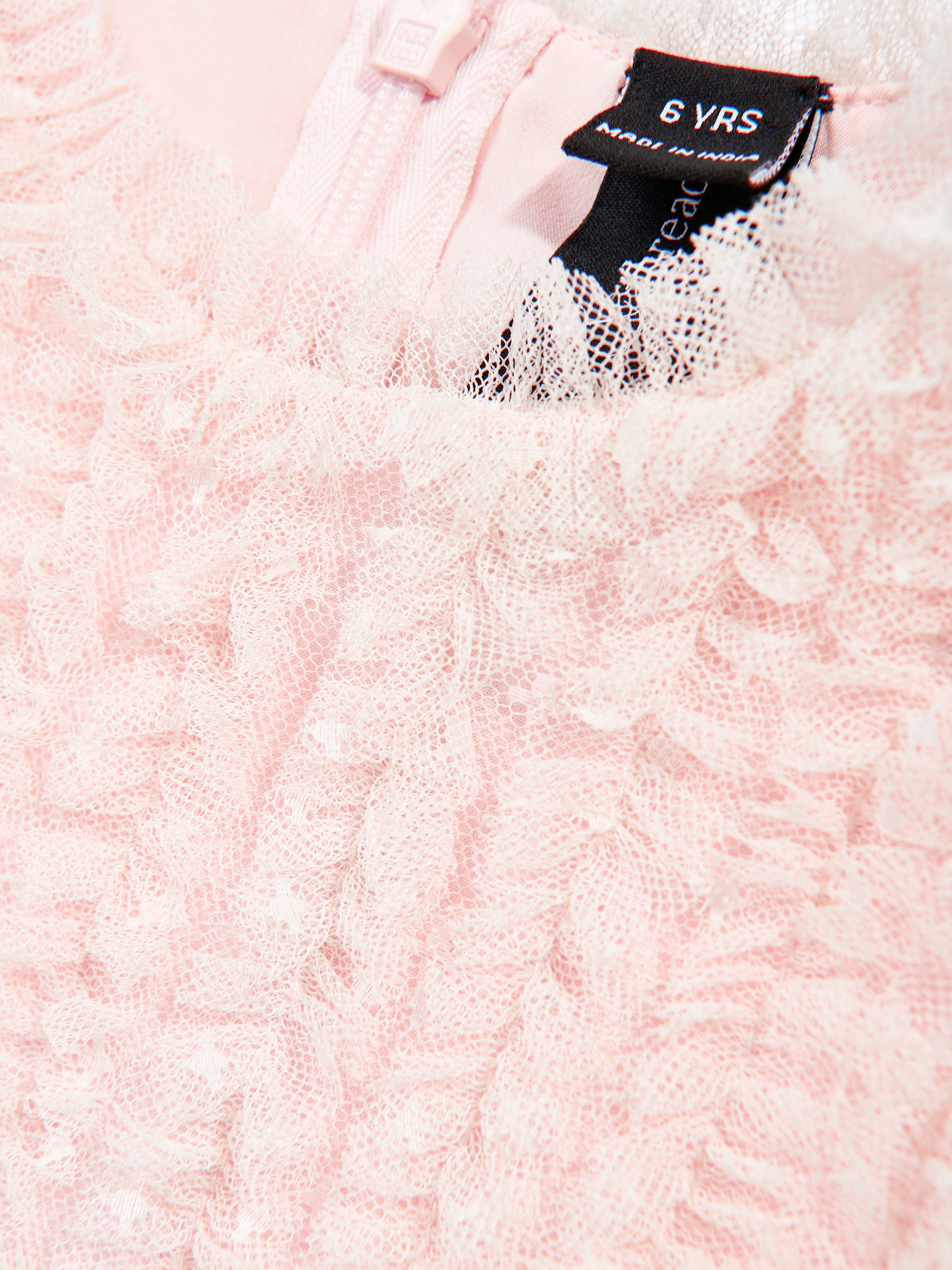 Needle & Thread Girls La Vie En Rose Dress in Pink