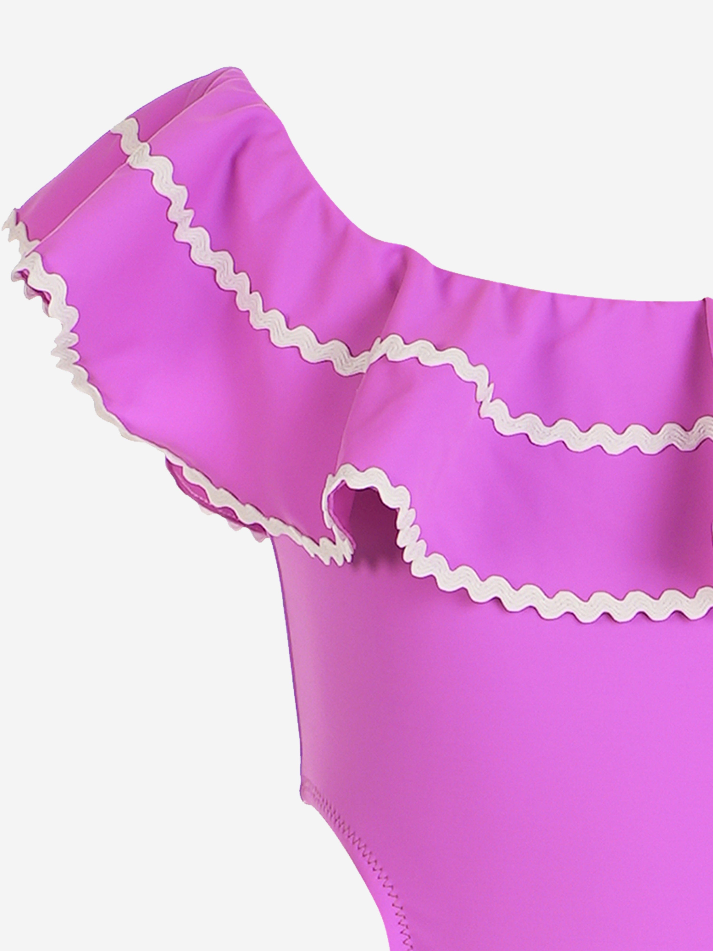 Girls Claire Swimsuit in Purple