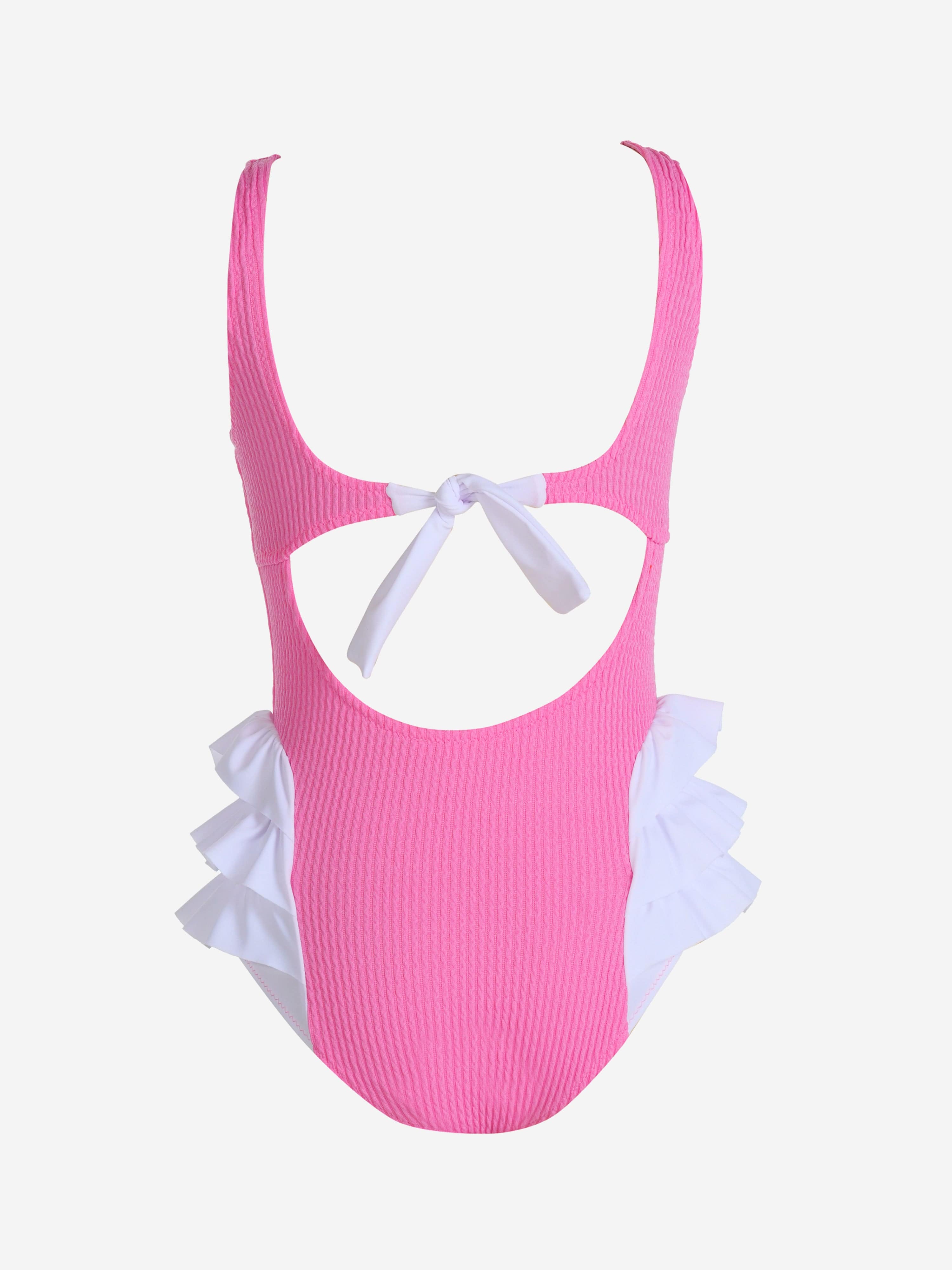 Girls Violet Swimsuit in Pink
