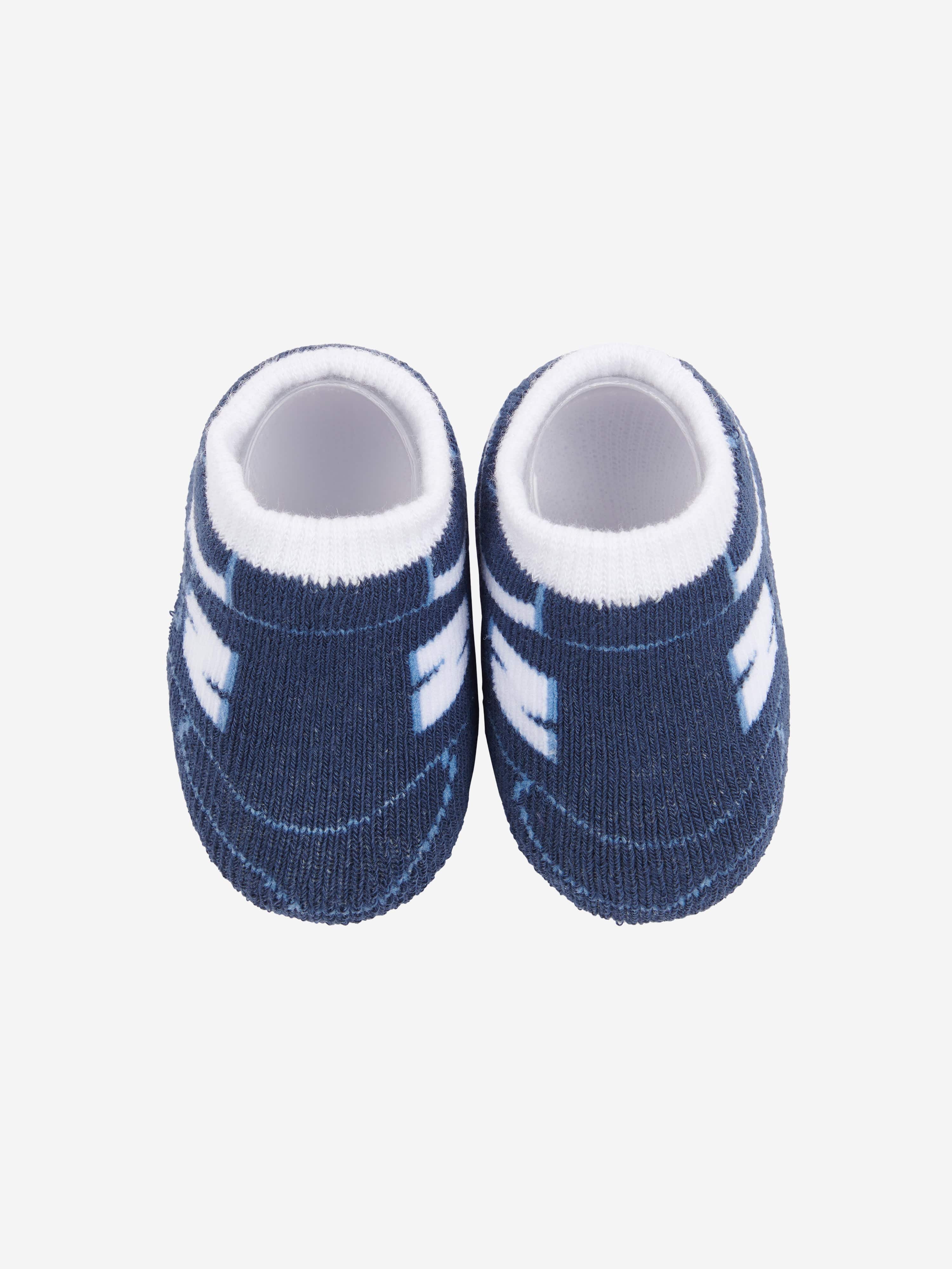 New Balance Baby Boys Classic 2 Pack Bootie Set in Navy