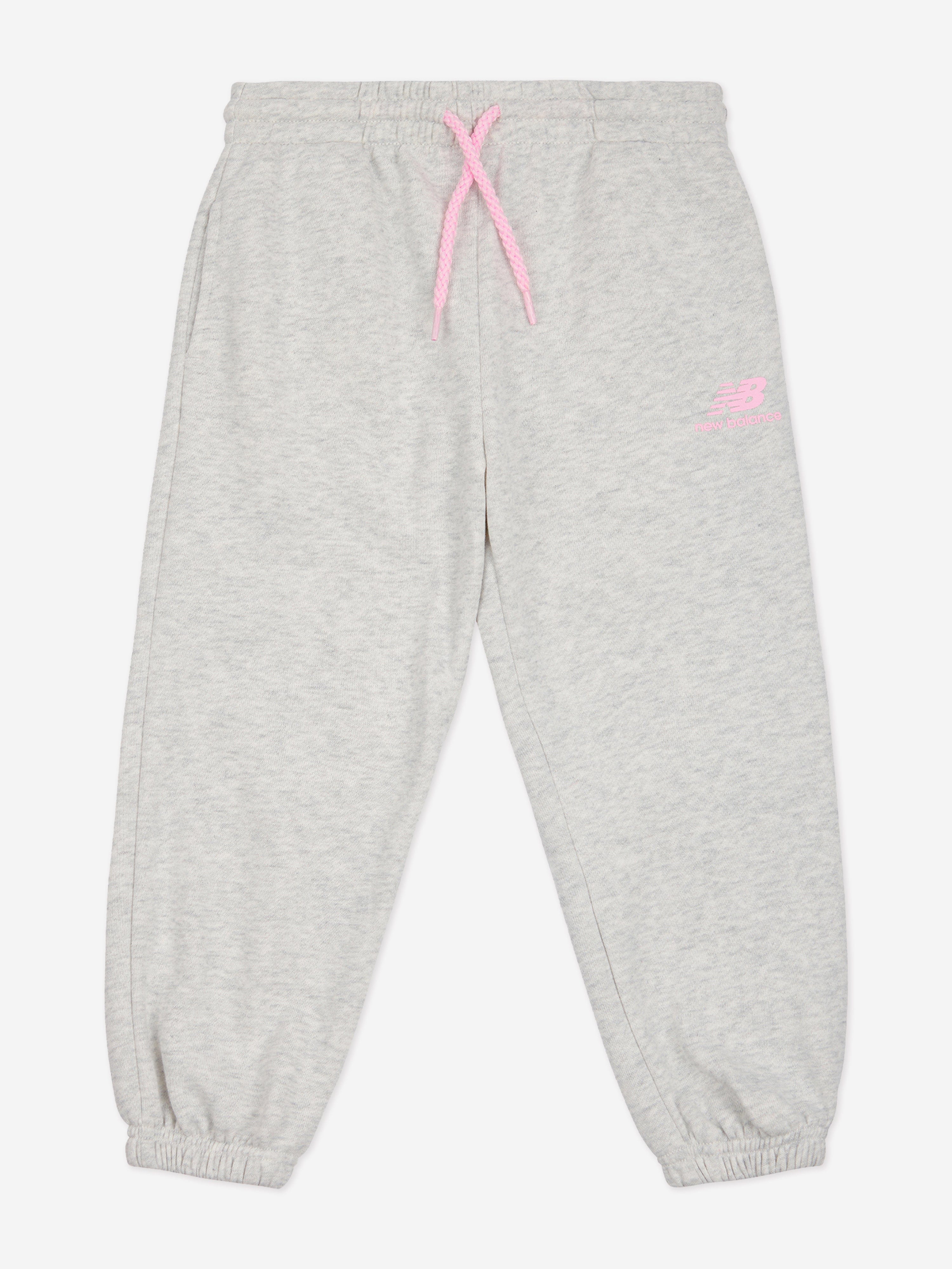 New Balance Girls Brush Back Raglan Tracksuit in Grey