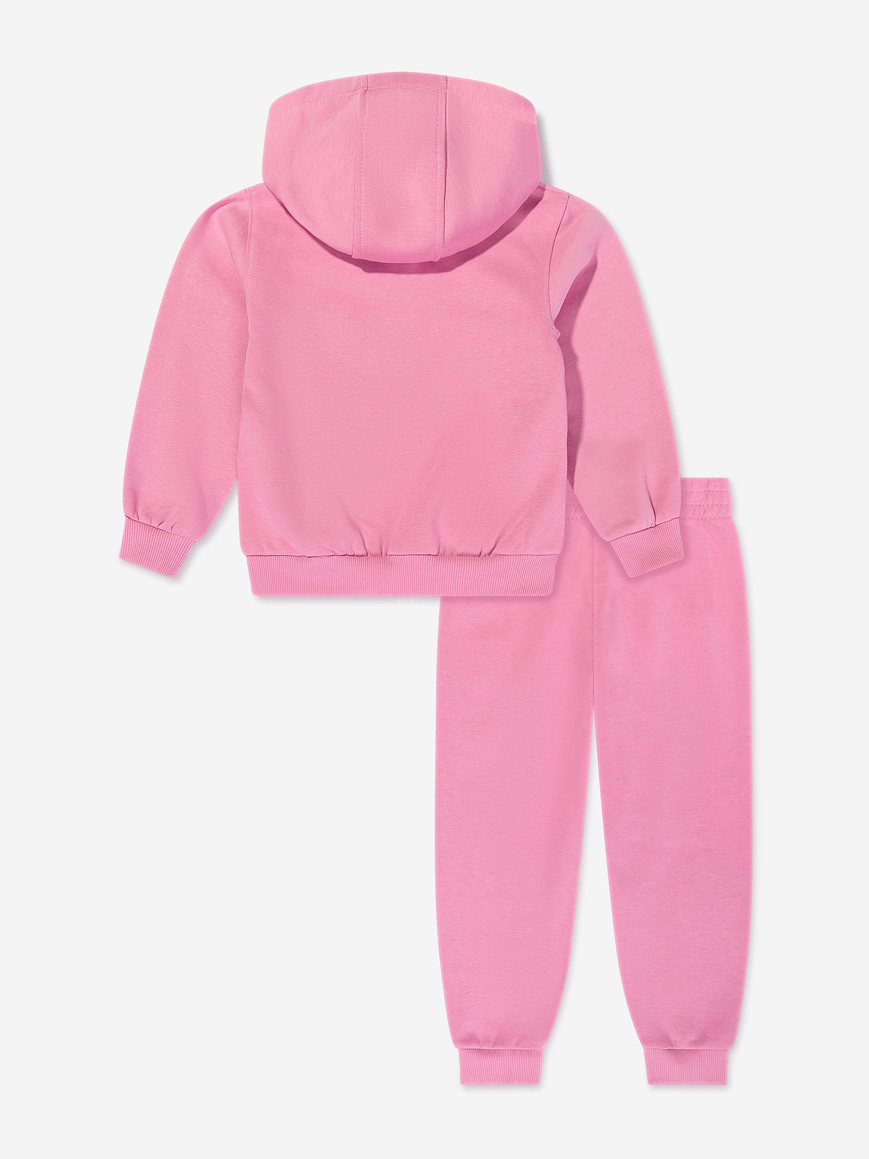 Girls Full Zip Tracksuit in Pink