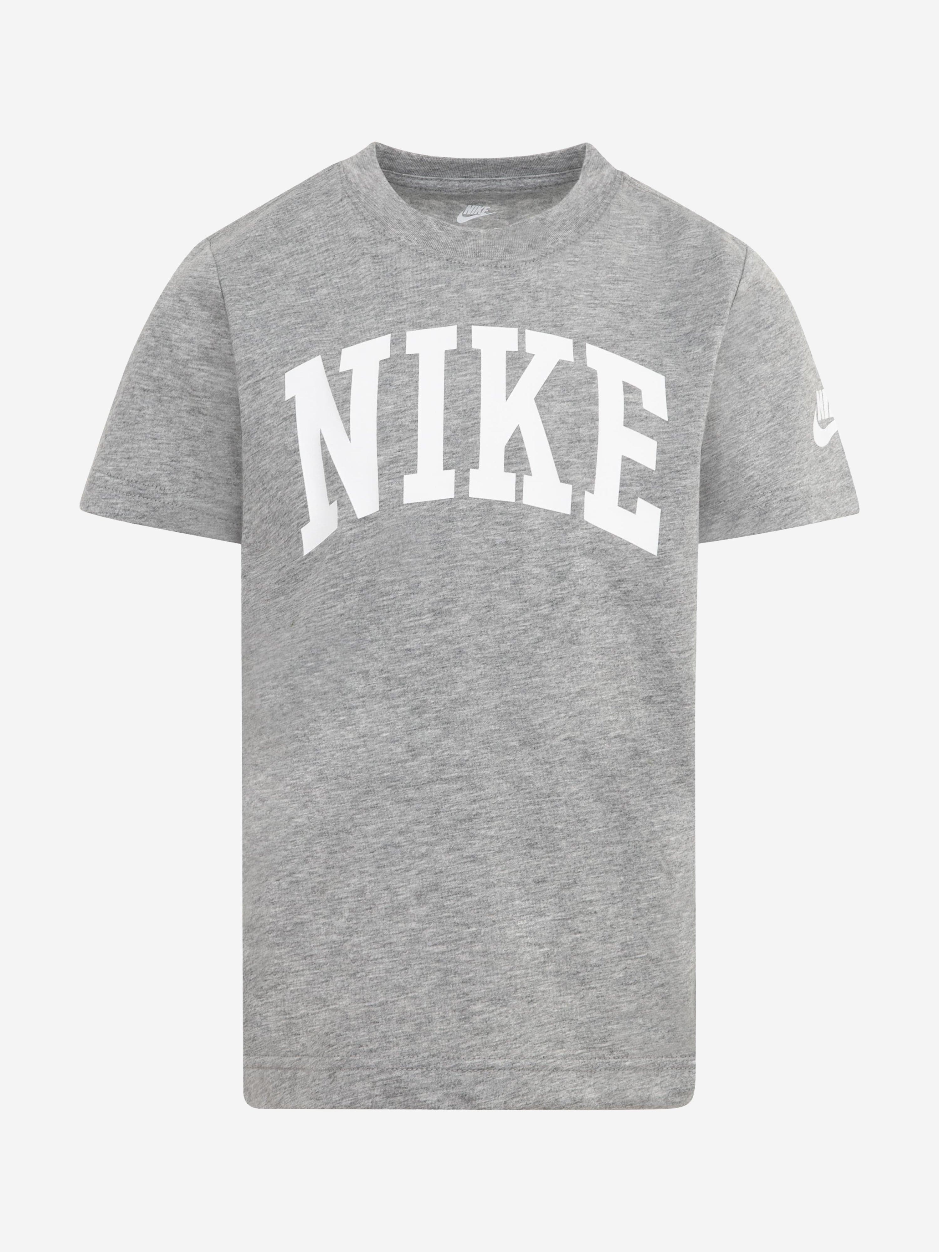 Nike Kids Club Seasonal Jersey T-Shirt in Grey