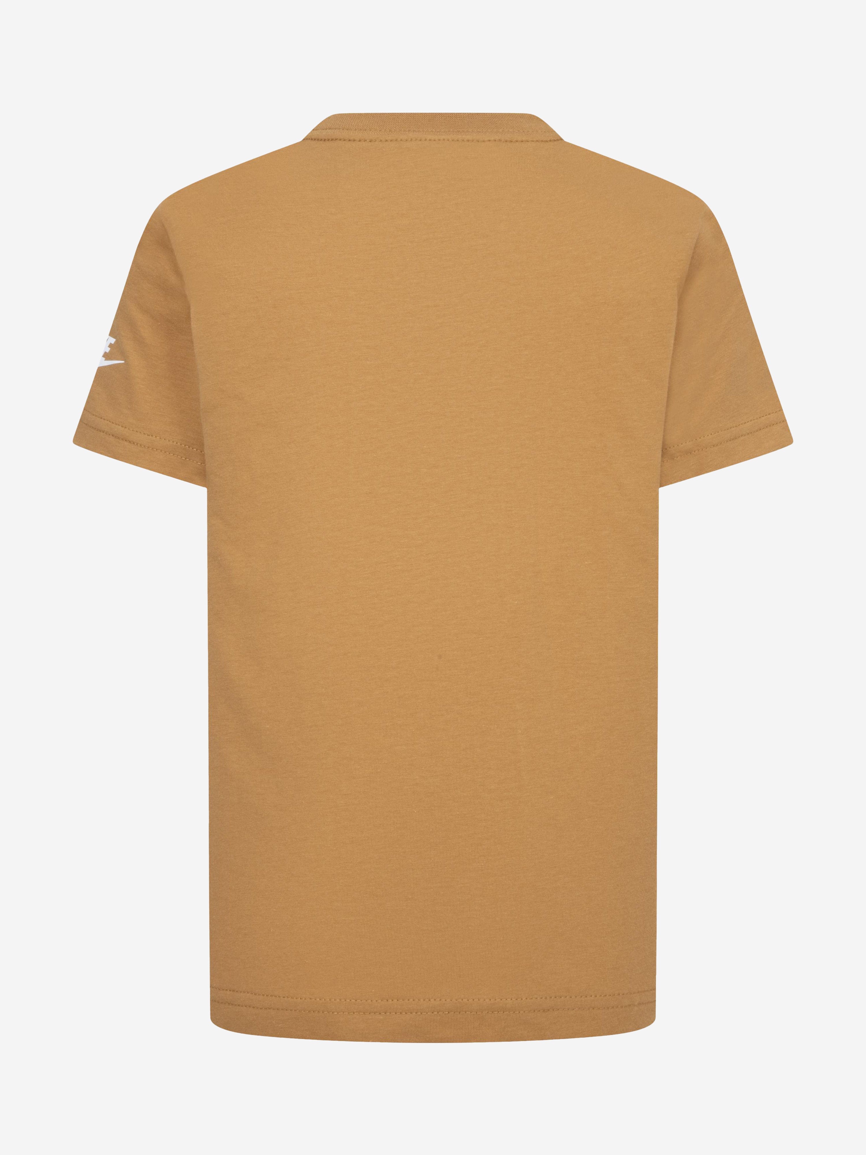 Nike Kids Club Seasonal Jersey T-Shirt in Beige
