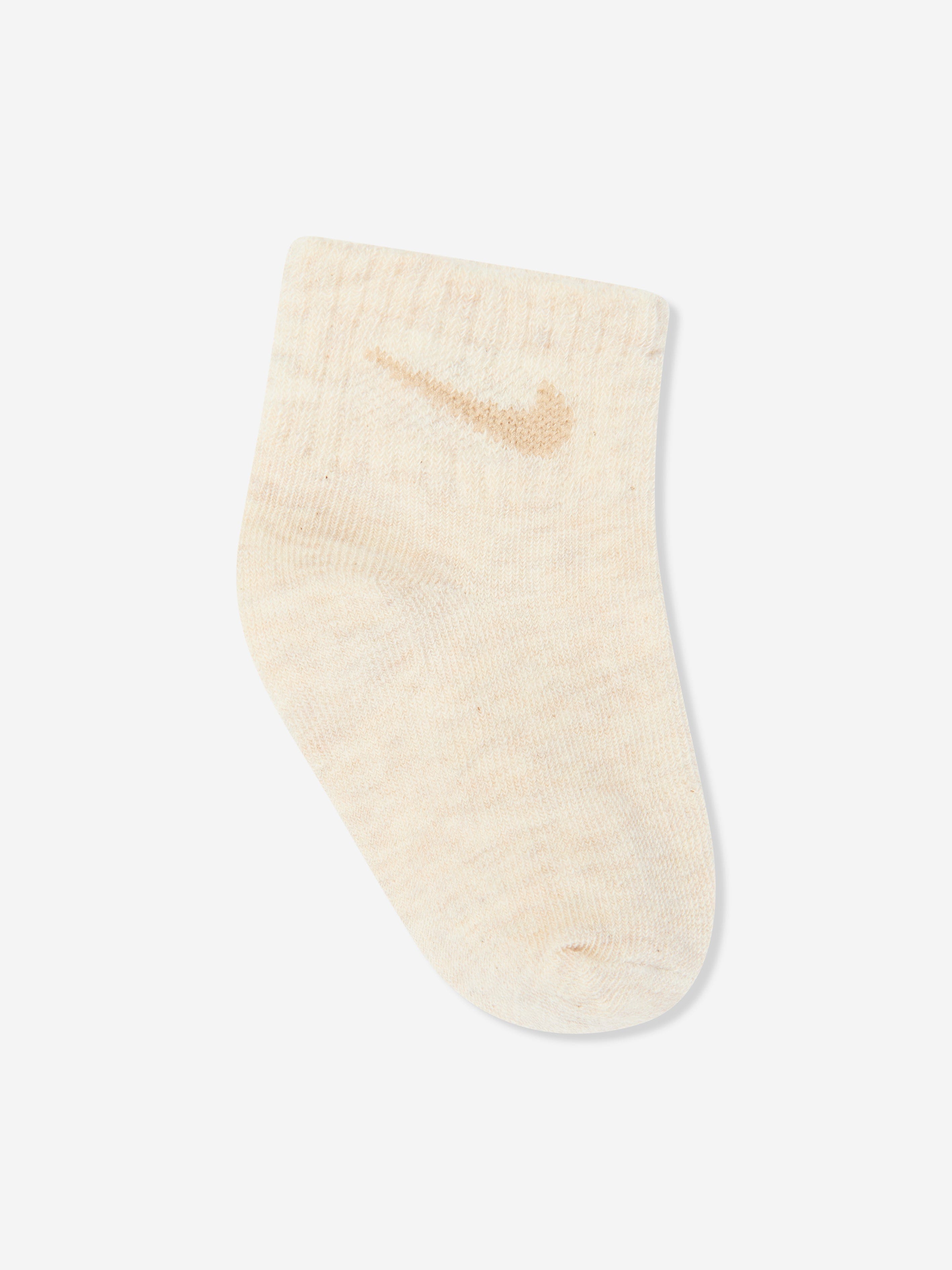 Baby Swooshfetti 6 Pack Ankle Socks Ser in Grey