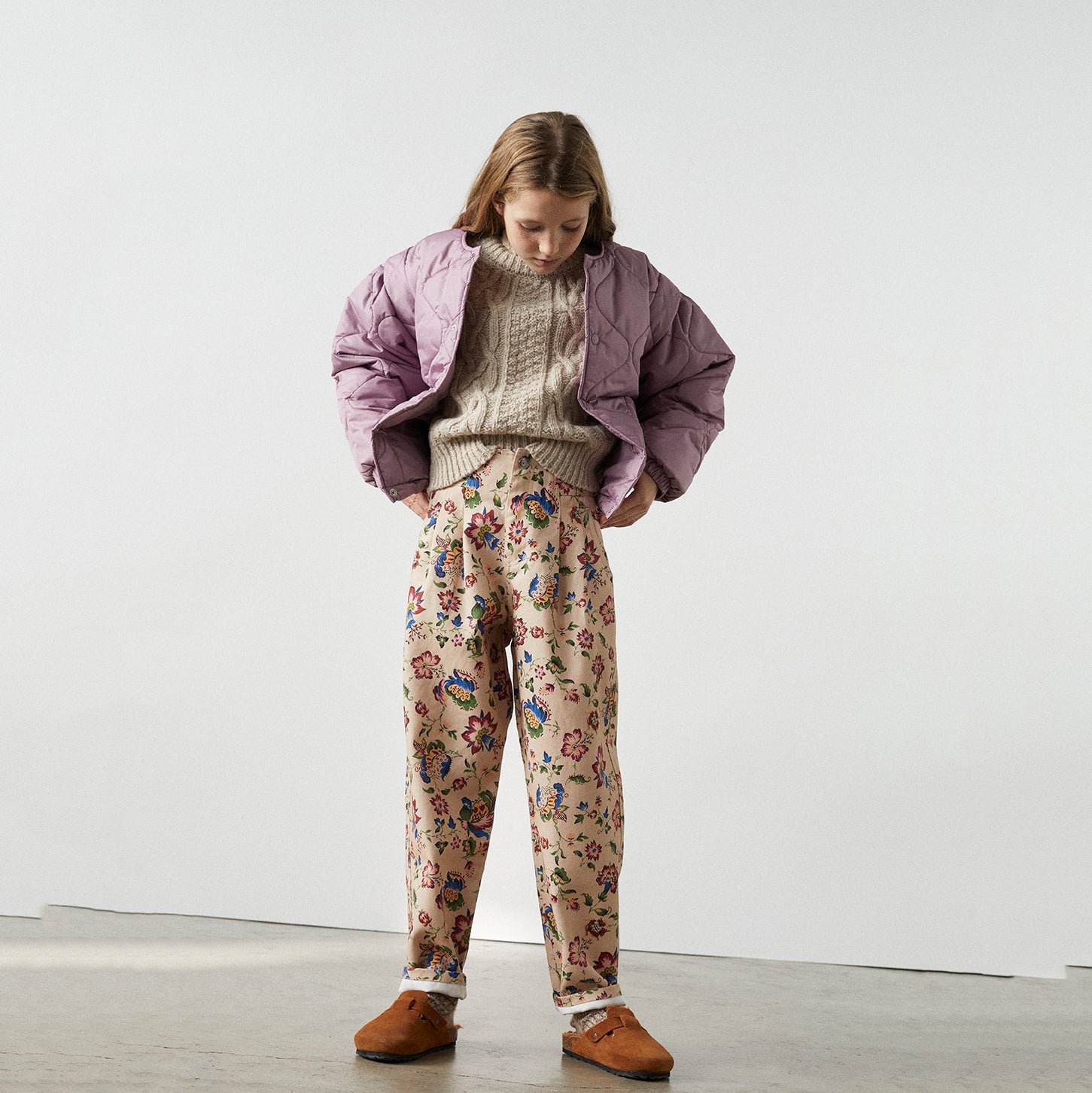 Girls Lilac Padded Jacket