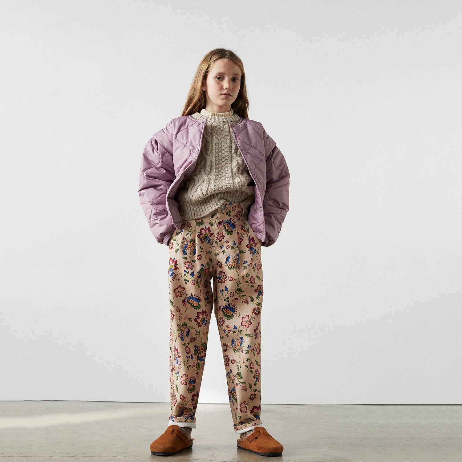 Girls Lilac Padded Jacket