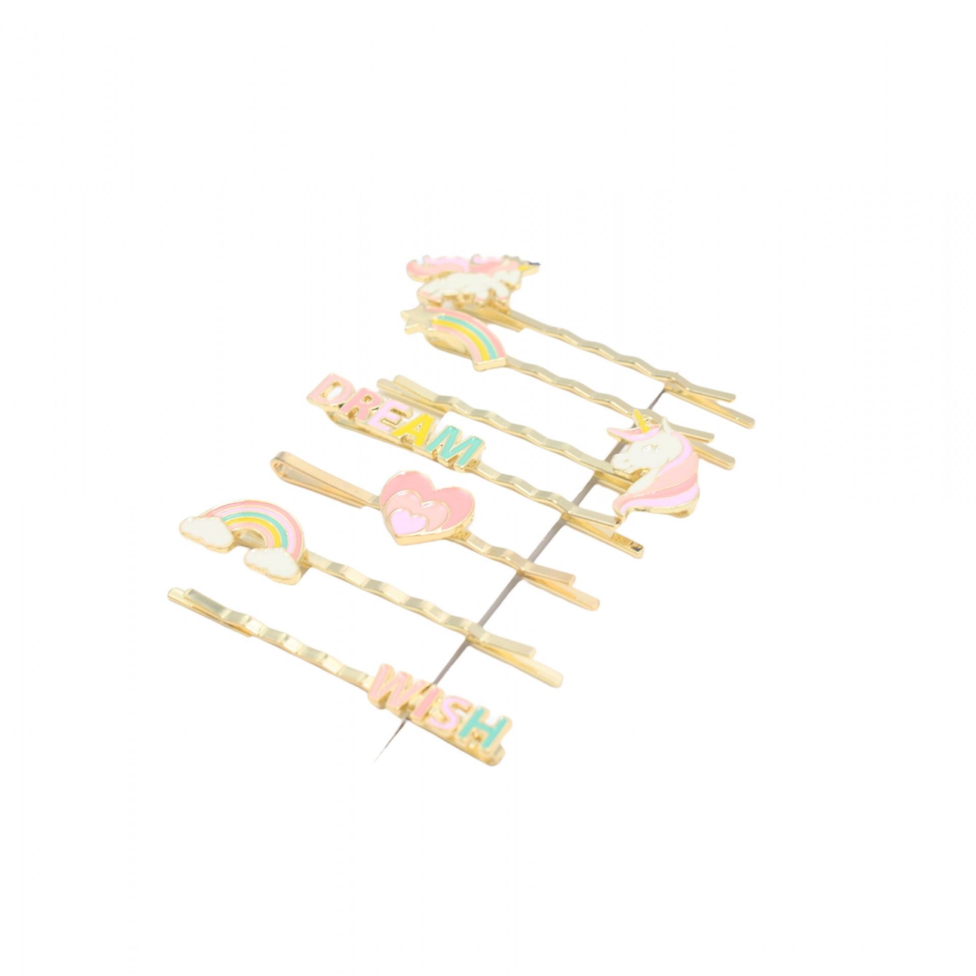 Multicolor Unicorn Hair Clips