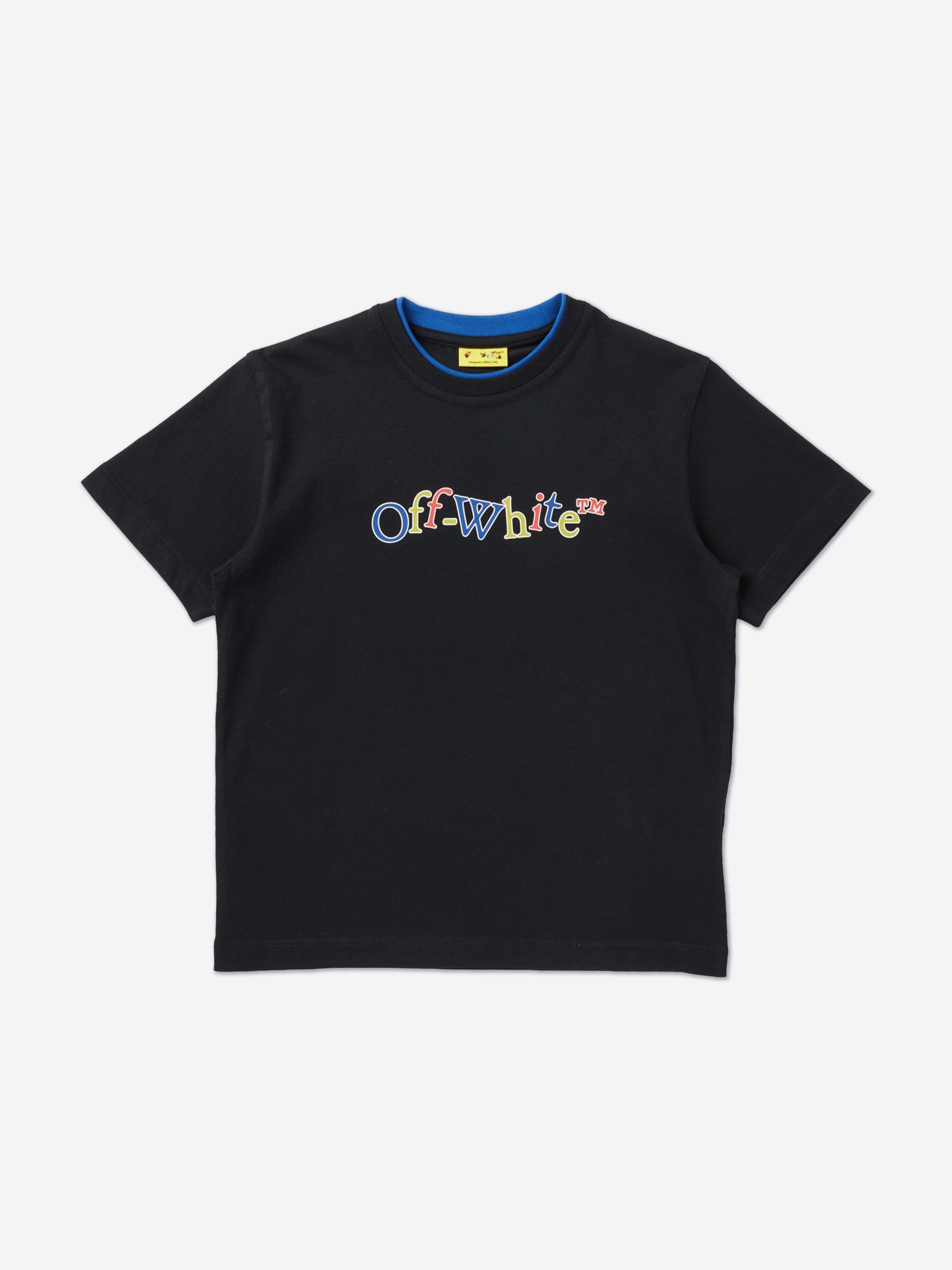 Off-White Kids Bookish Crazy T-Shirt in Black