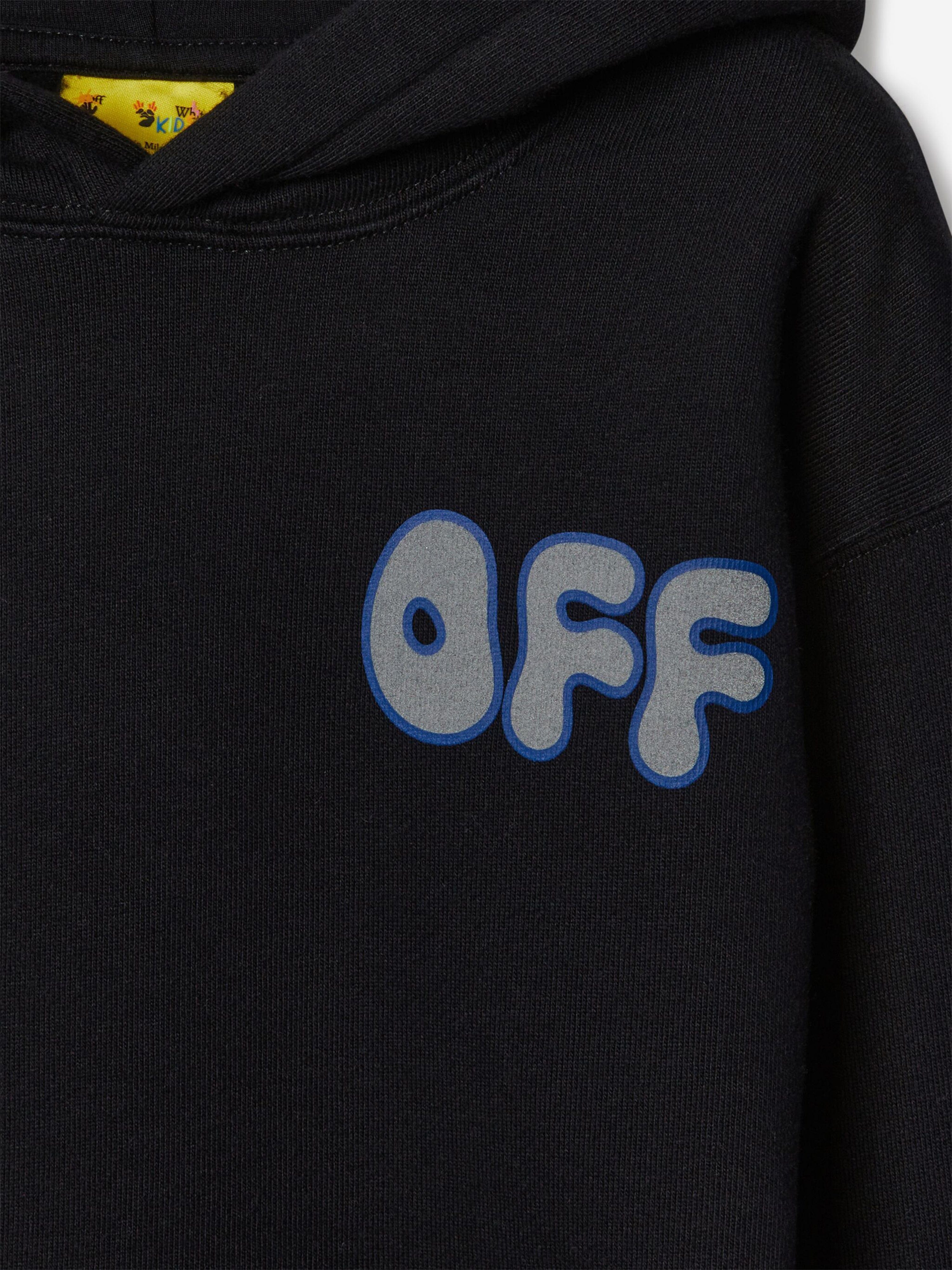 Off-White Kids Arrow Chunky Hoodie in Black