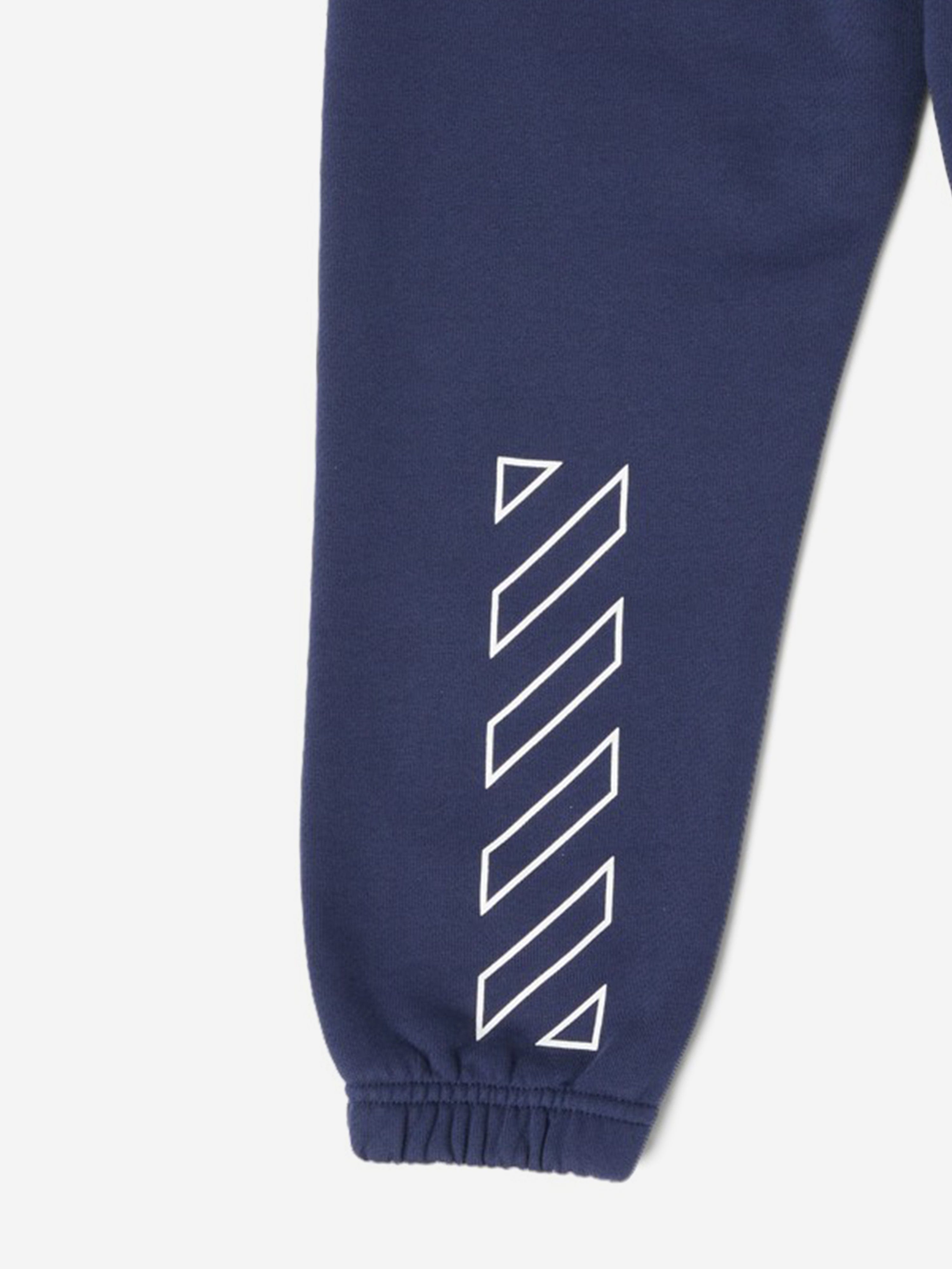 Off-White Kids Bookish Diagonal Joggers in Blue