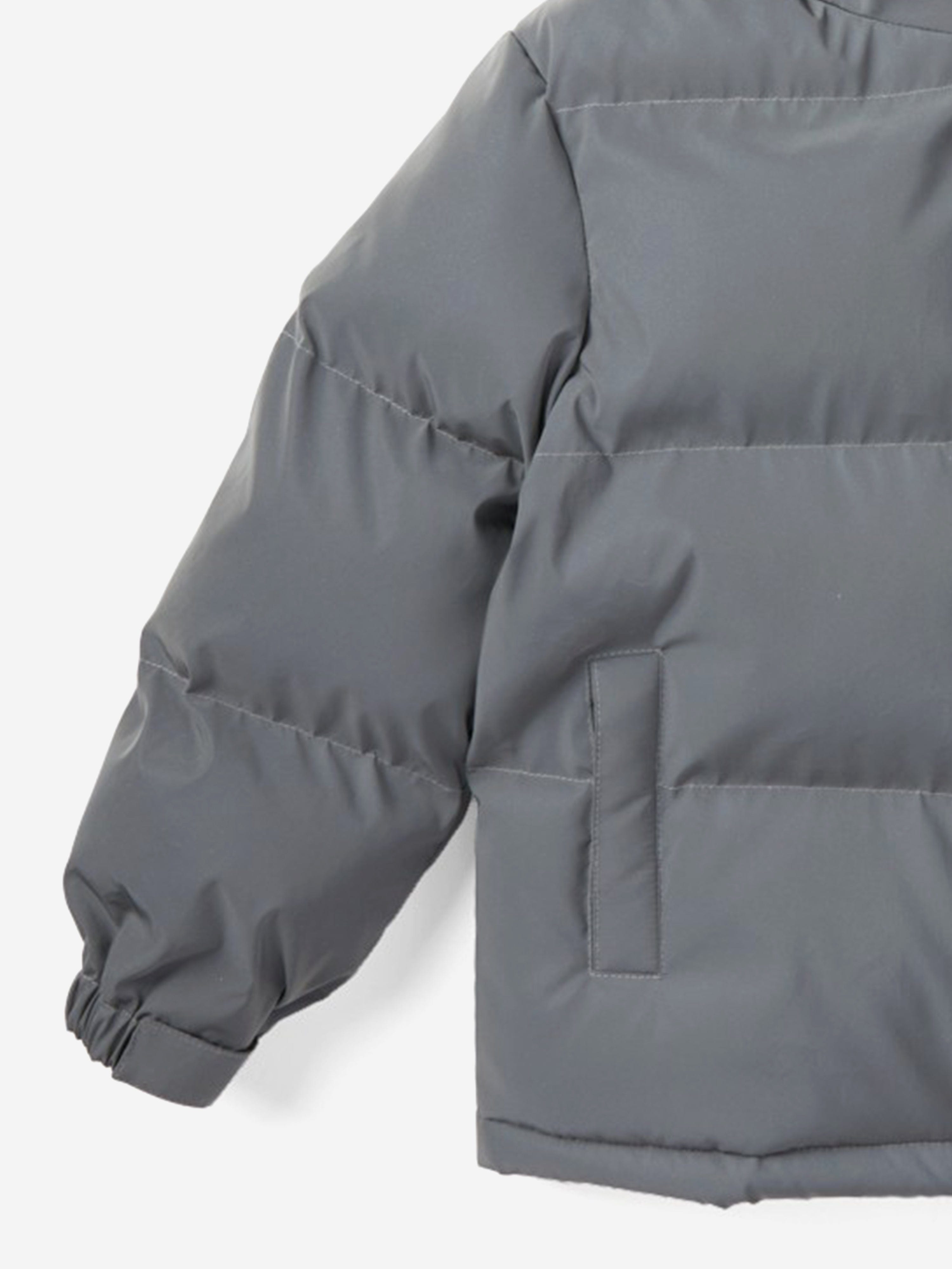 Off-White Kids Bookish Puffer Jacket in Grey