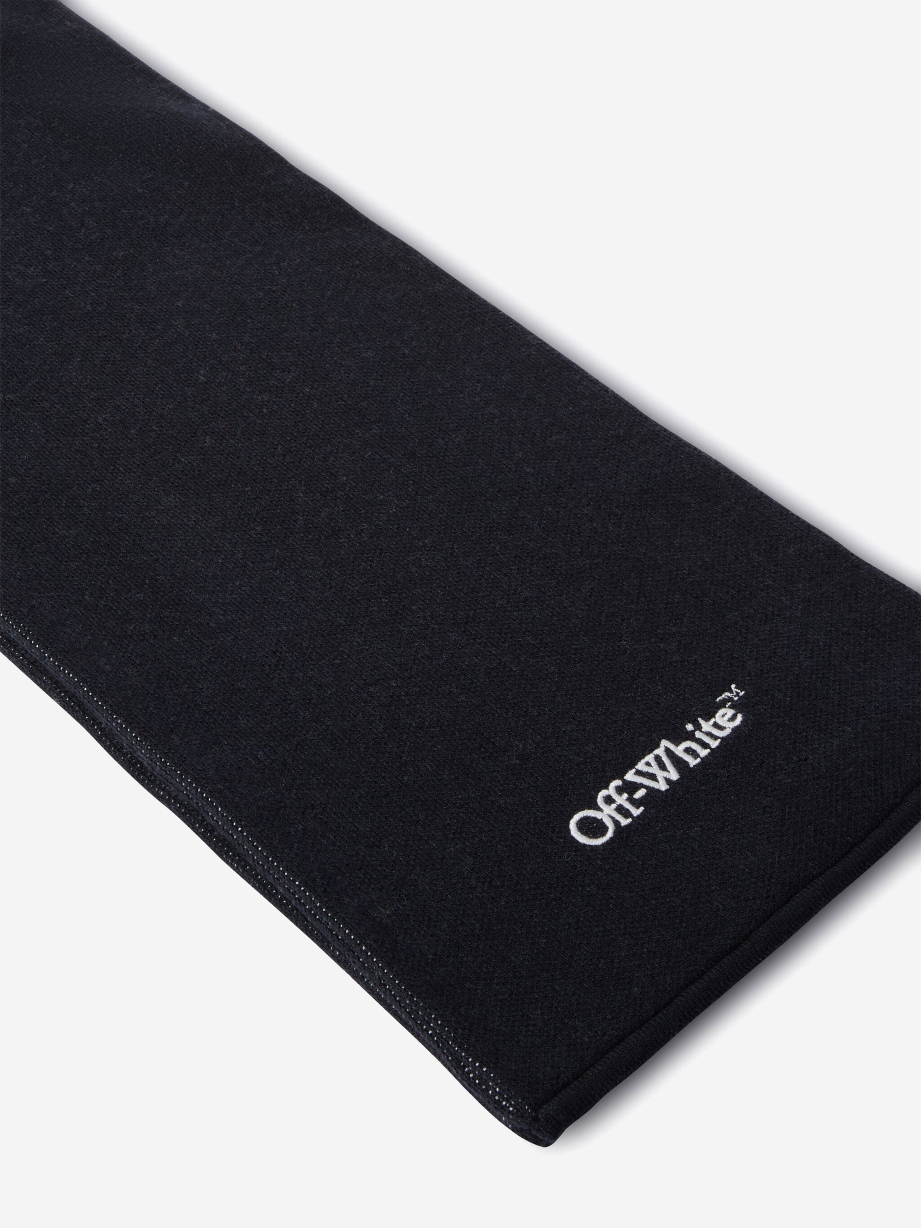 Off-White Kids Bookish Diagonal Scarf in Black