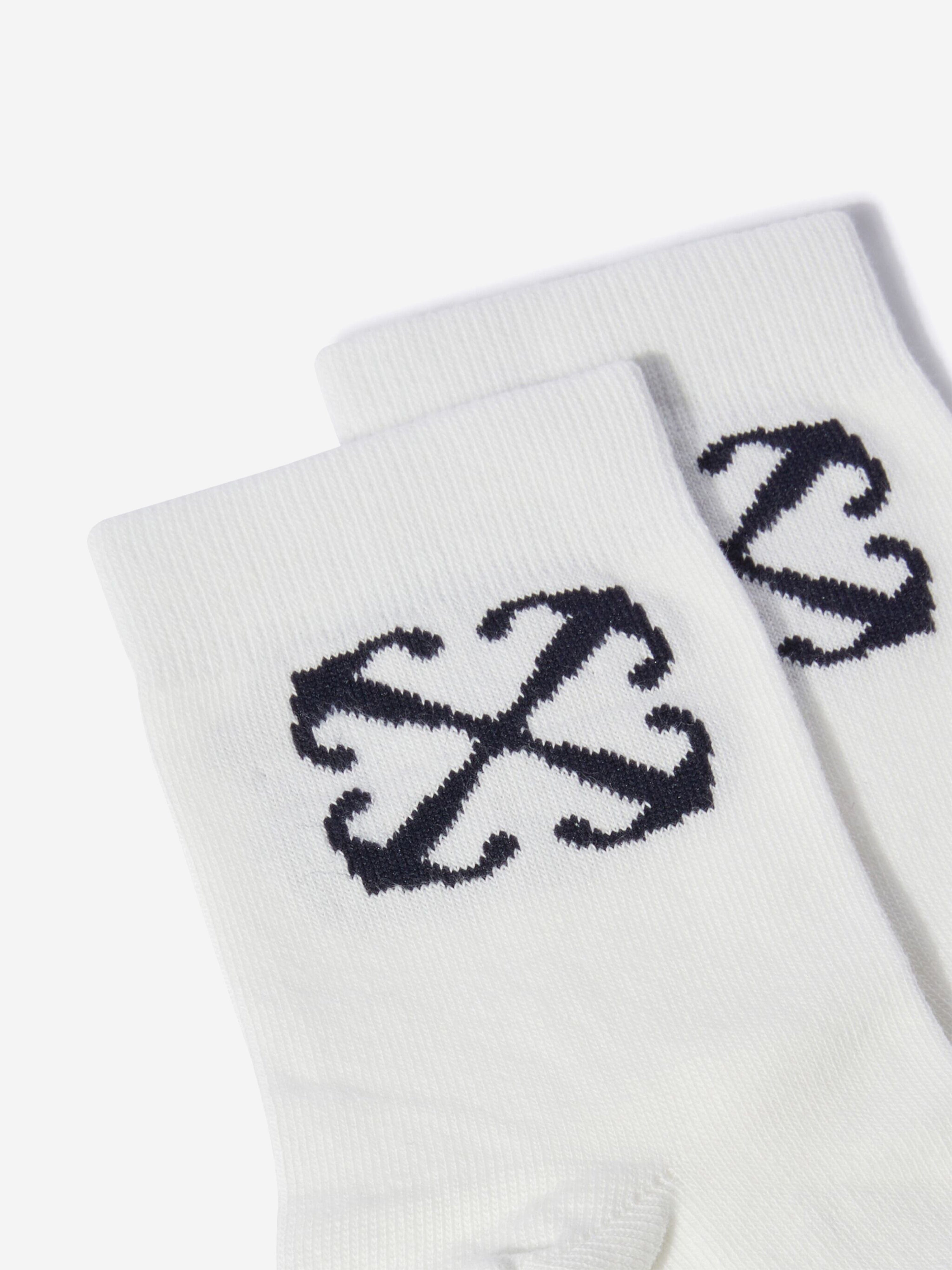Off-White Kids Arrow Mid High Socks in White