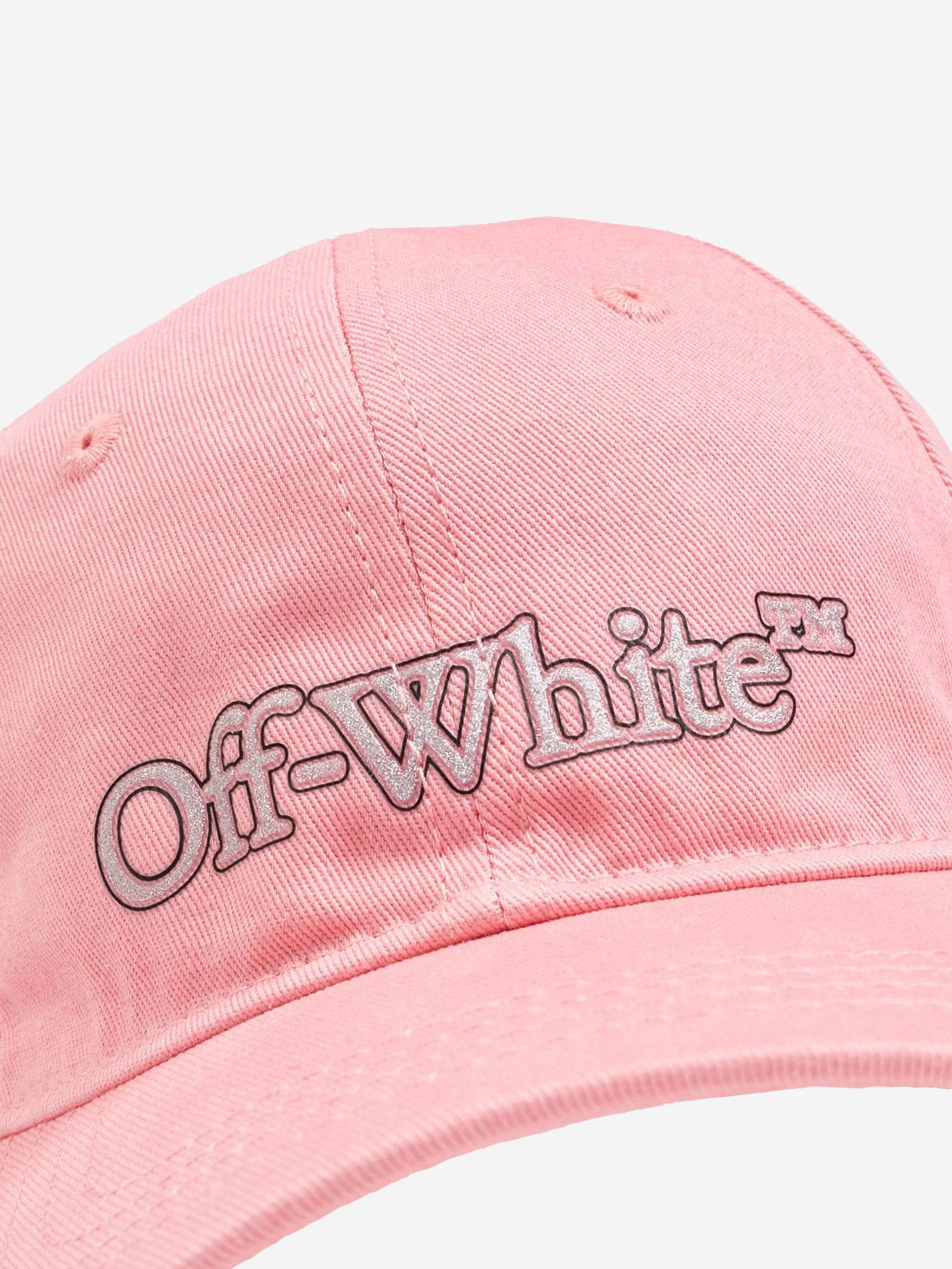Off-White Girls Big Bookish Baseball Cap in Pink