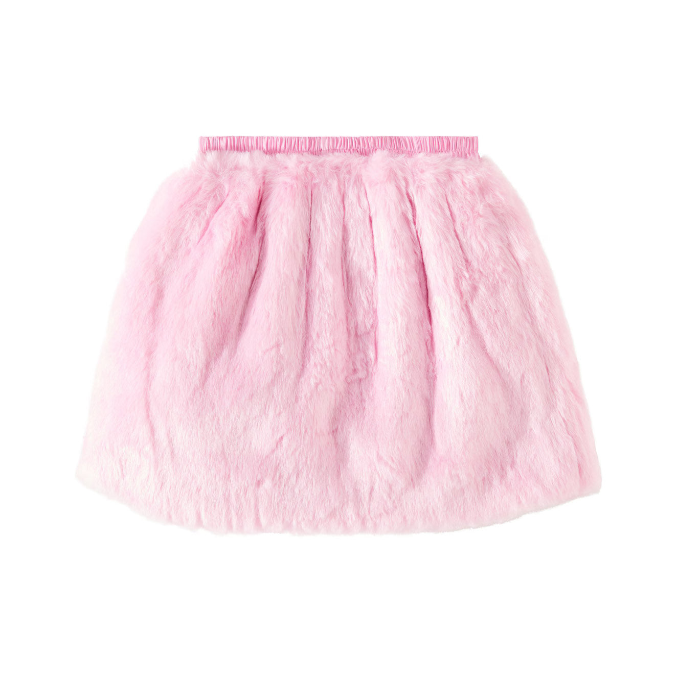 Girls Pink Plush Skirt