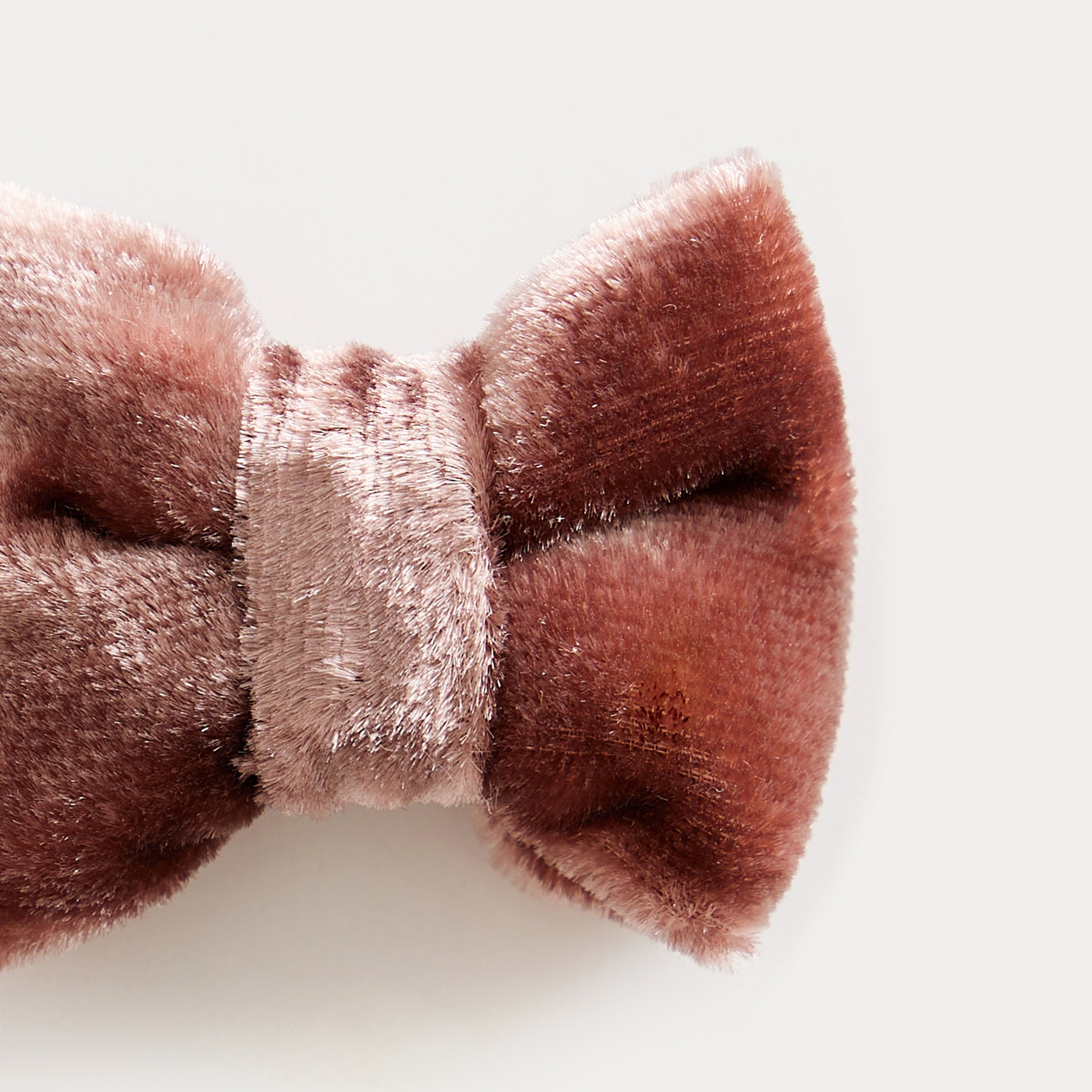 Girls Pink Velvet Hair Clips