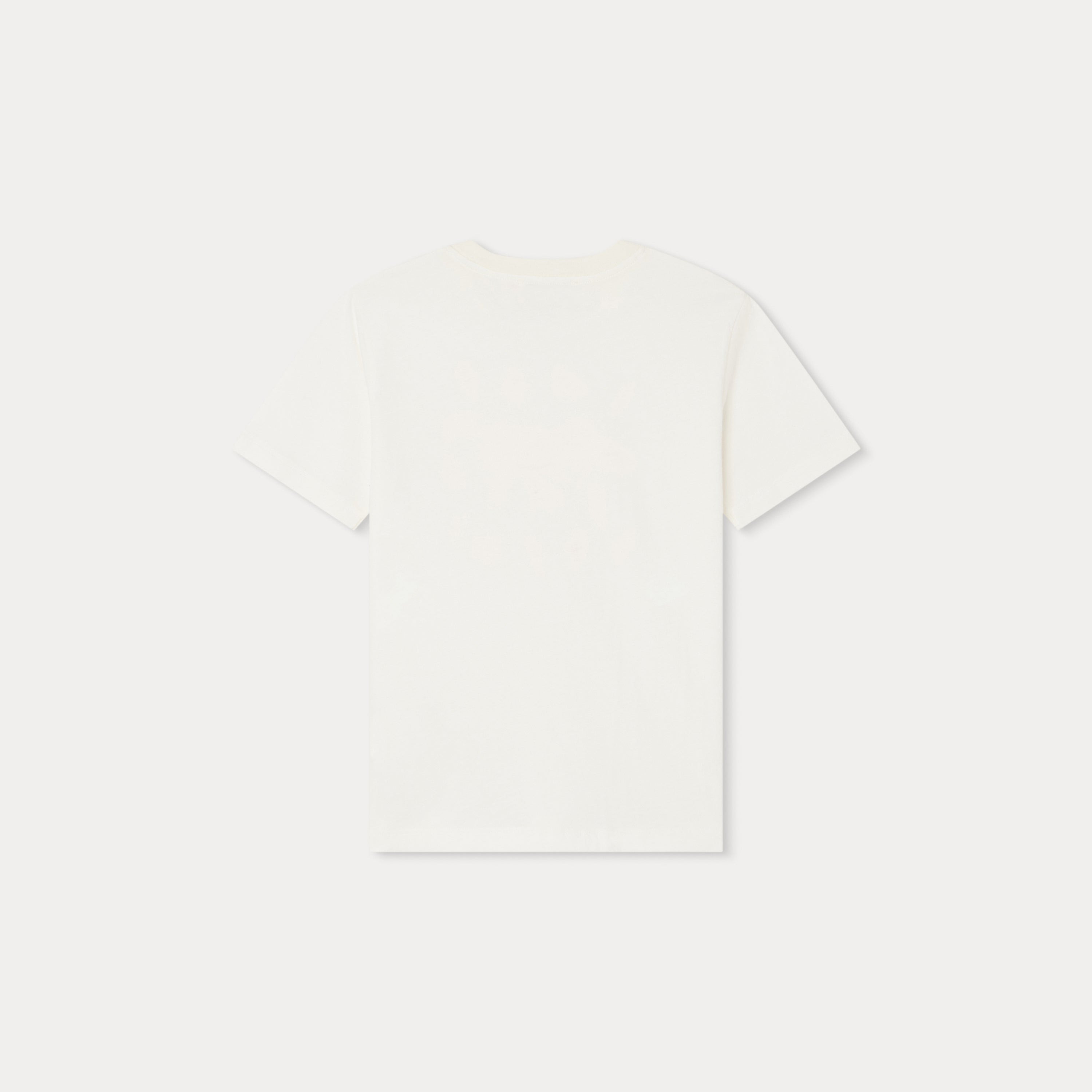 Girls White Logo Cotton T-Shirt