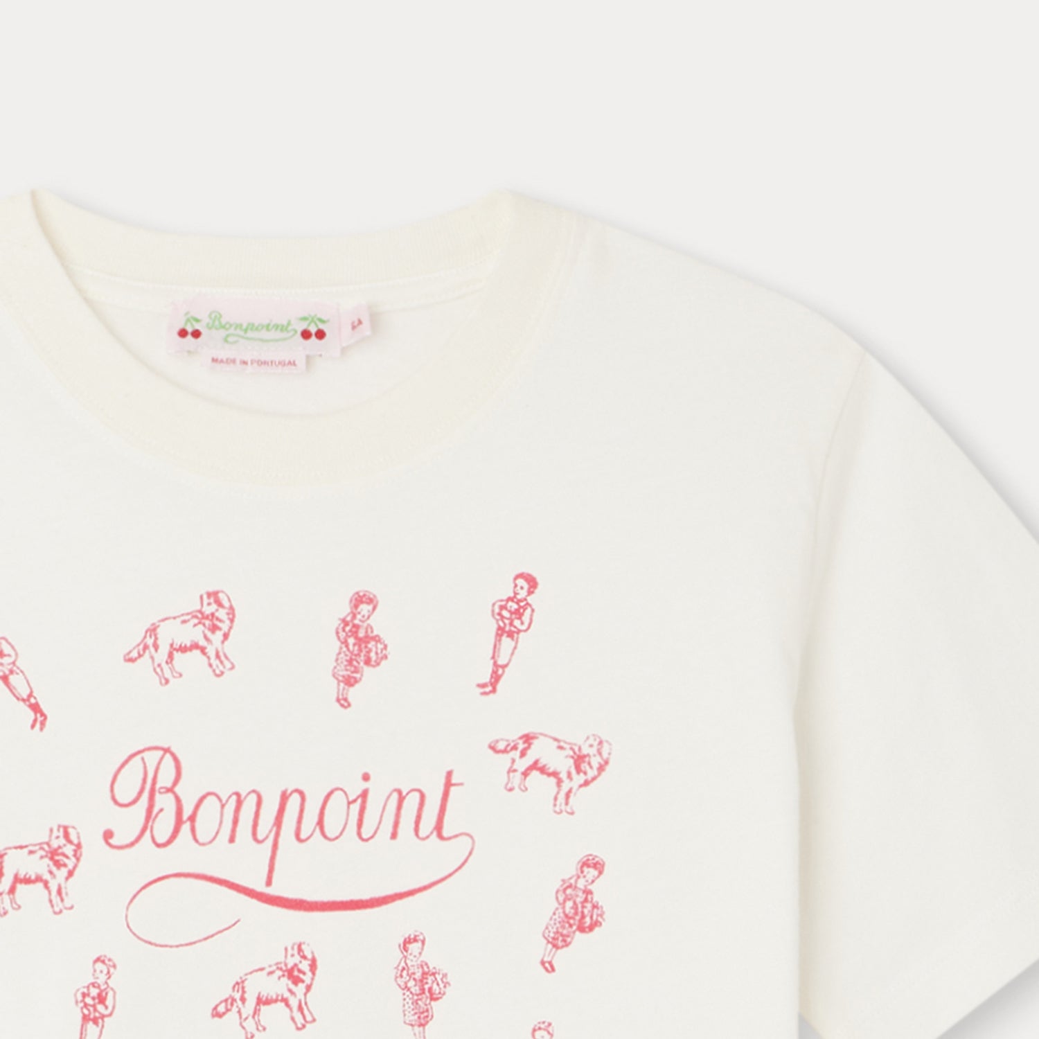Girls White Logo Cotton T-Shirt