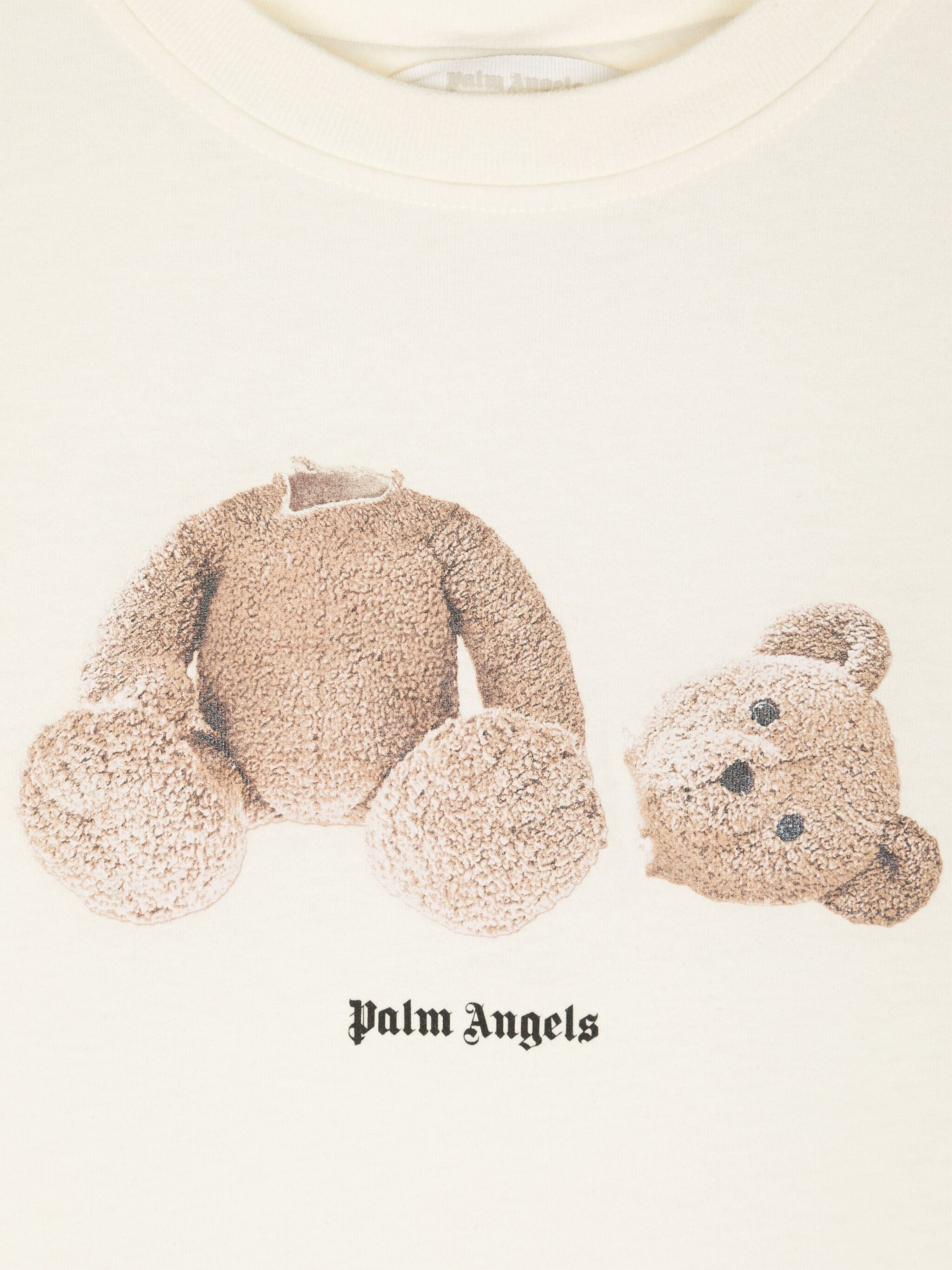 Kids Bear T-Shirt in Ivory