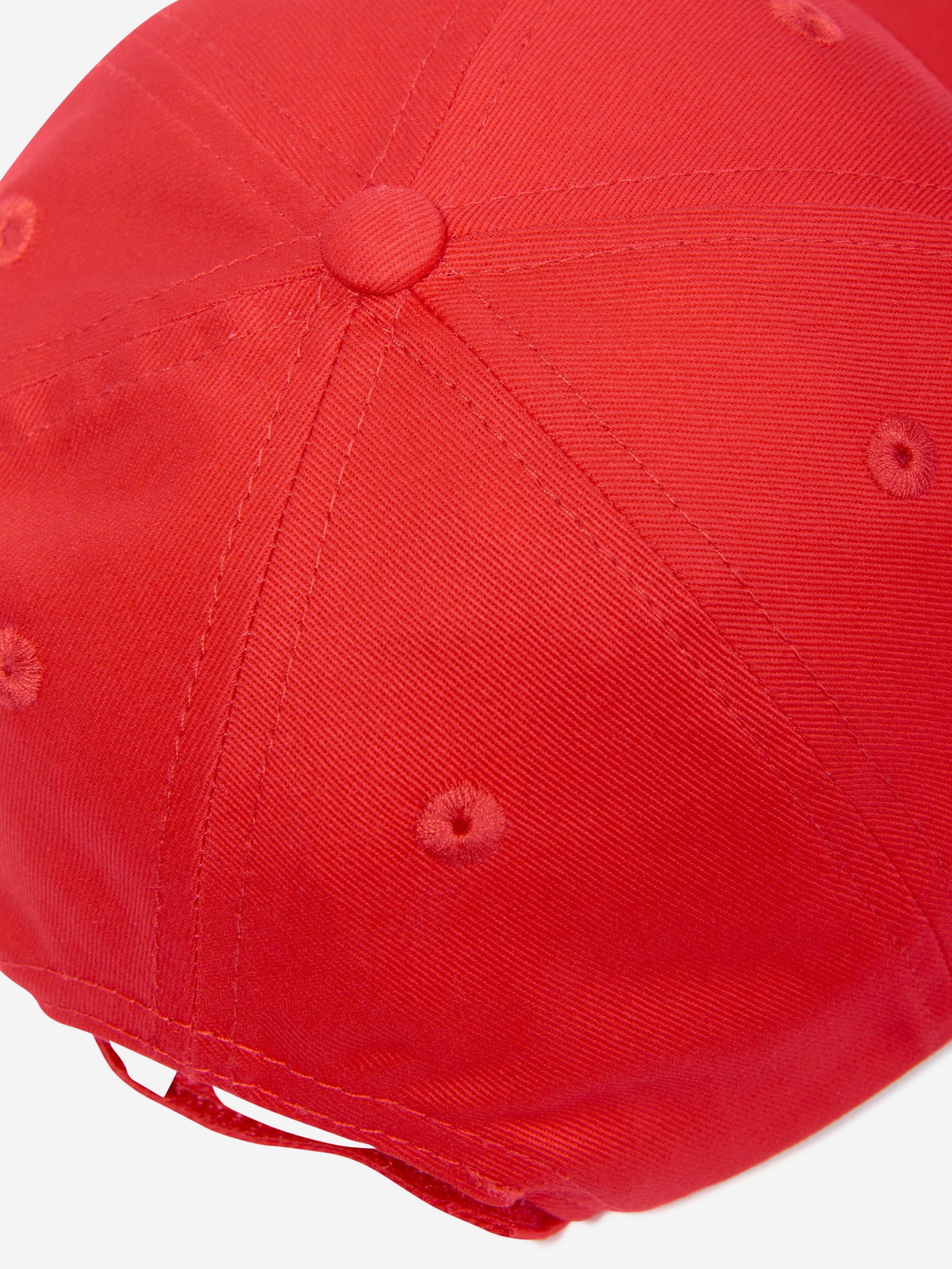 Palm Angels Boys Logo Baseball Cap in Red