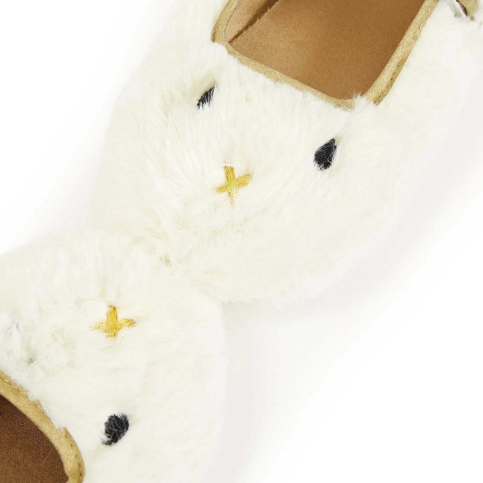 Girls White Flat Shoes