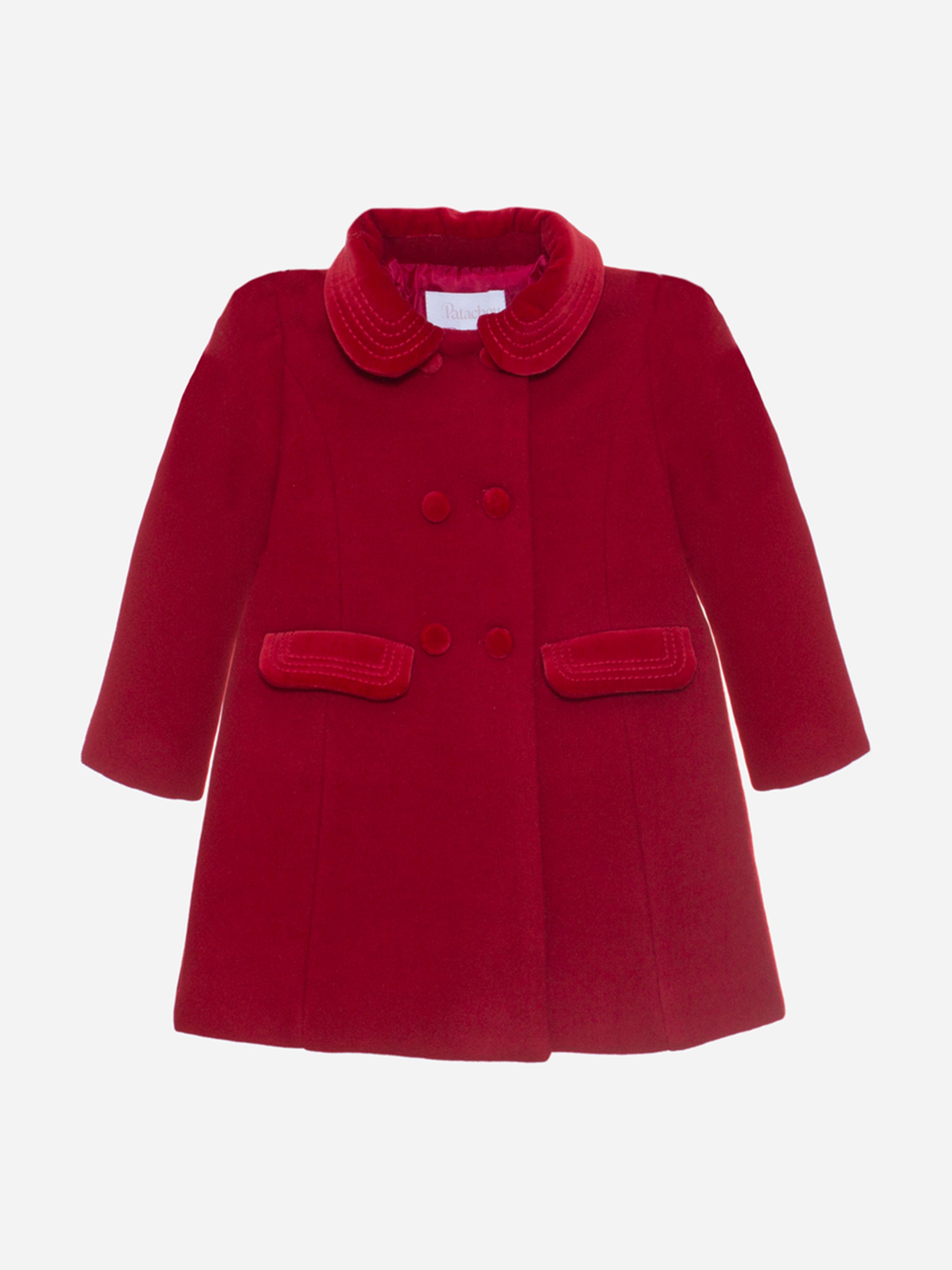 Baby Girls Traditional Coat in Red