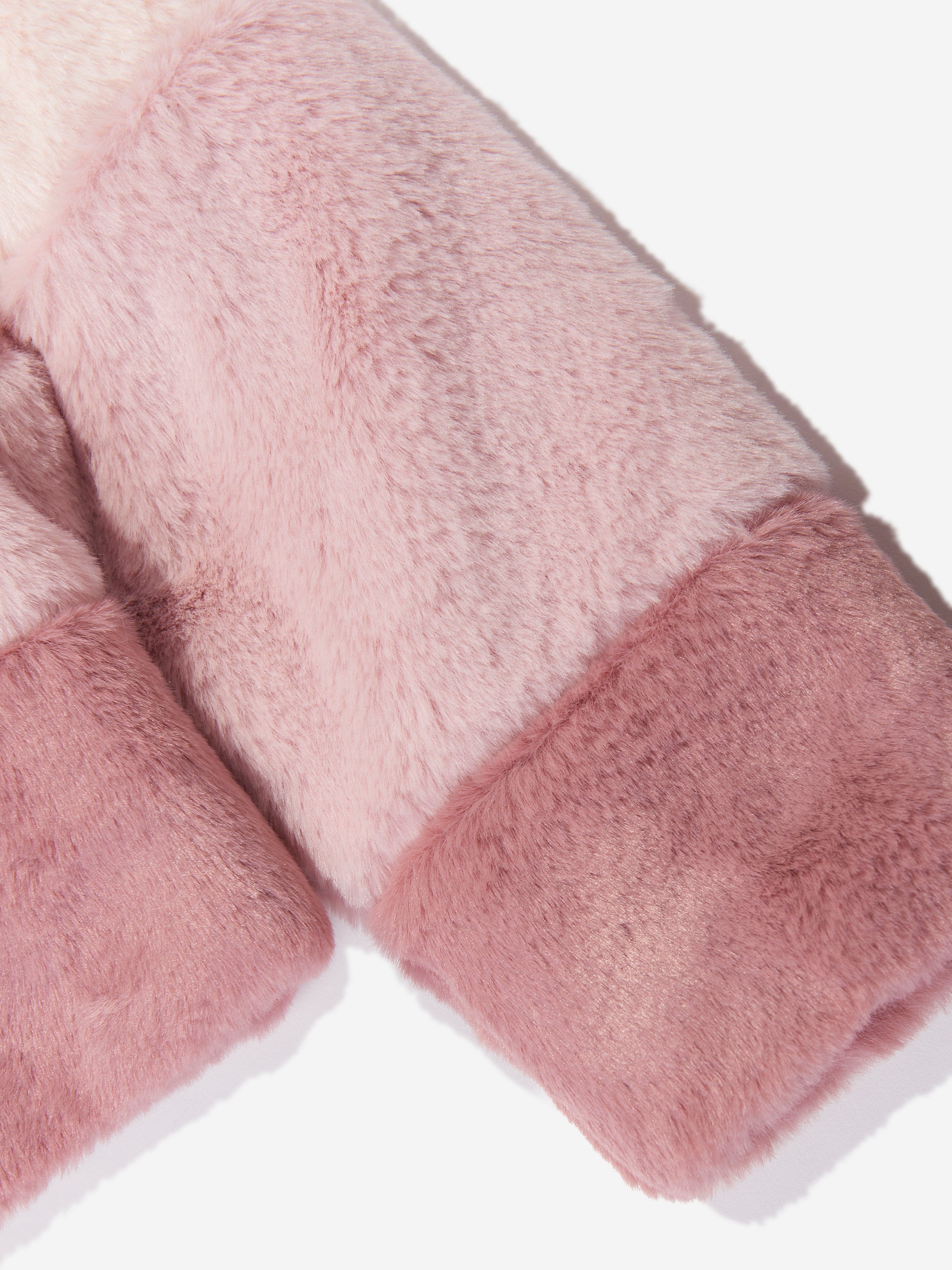 Girls Faux Fur Jacket in Multicolour