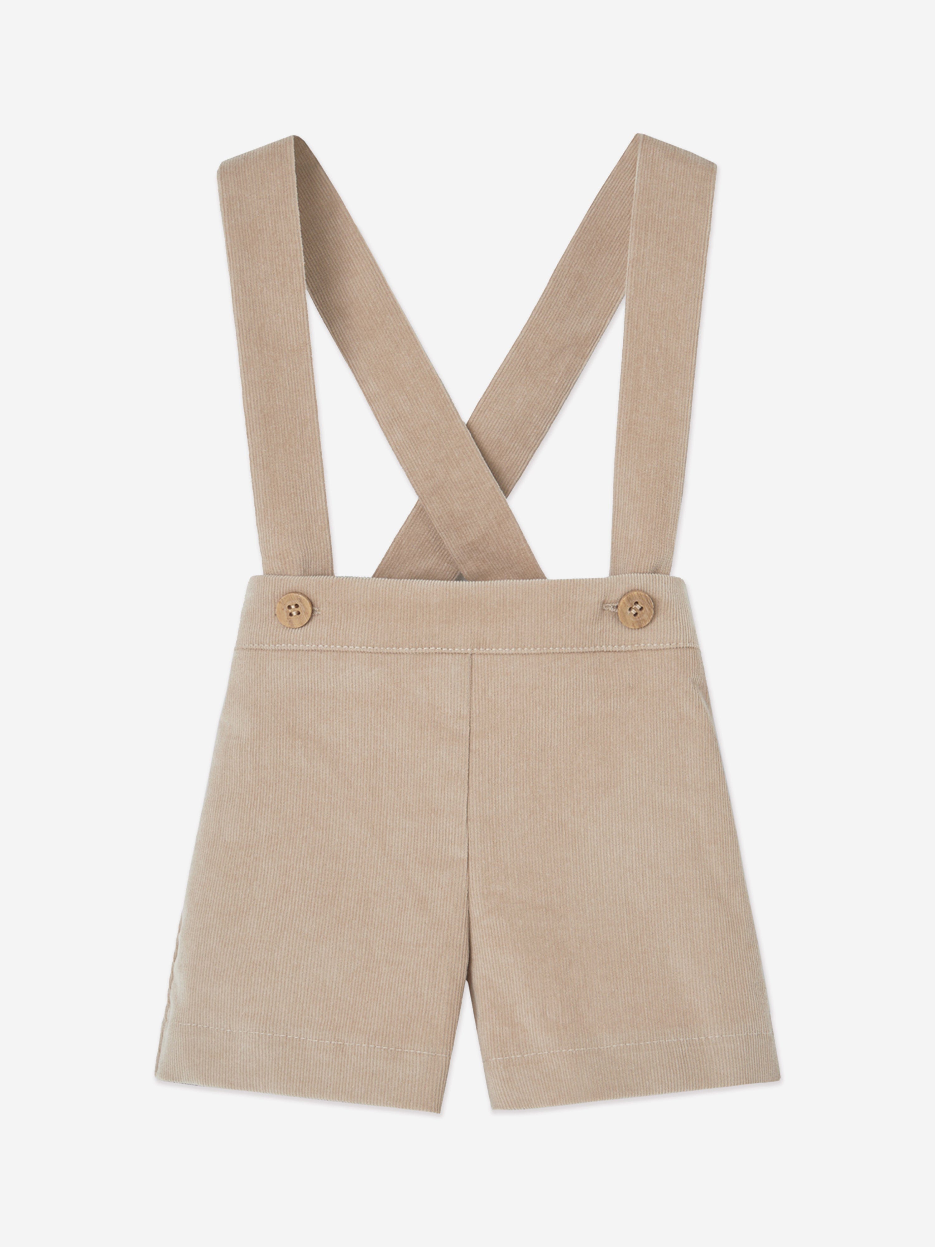 Baby 3 Piece Shorts Set in Brown