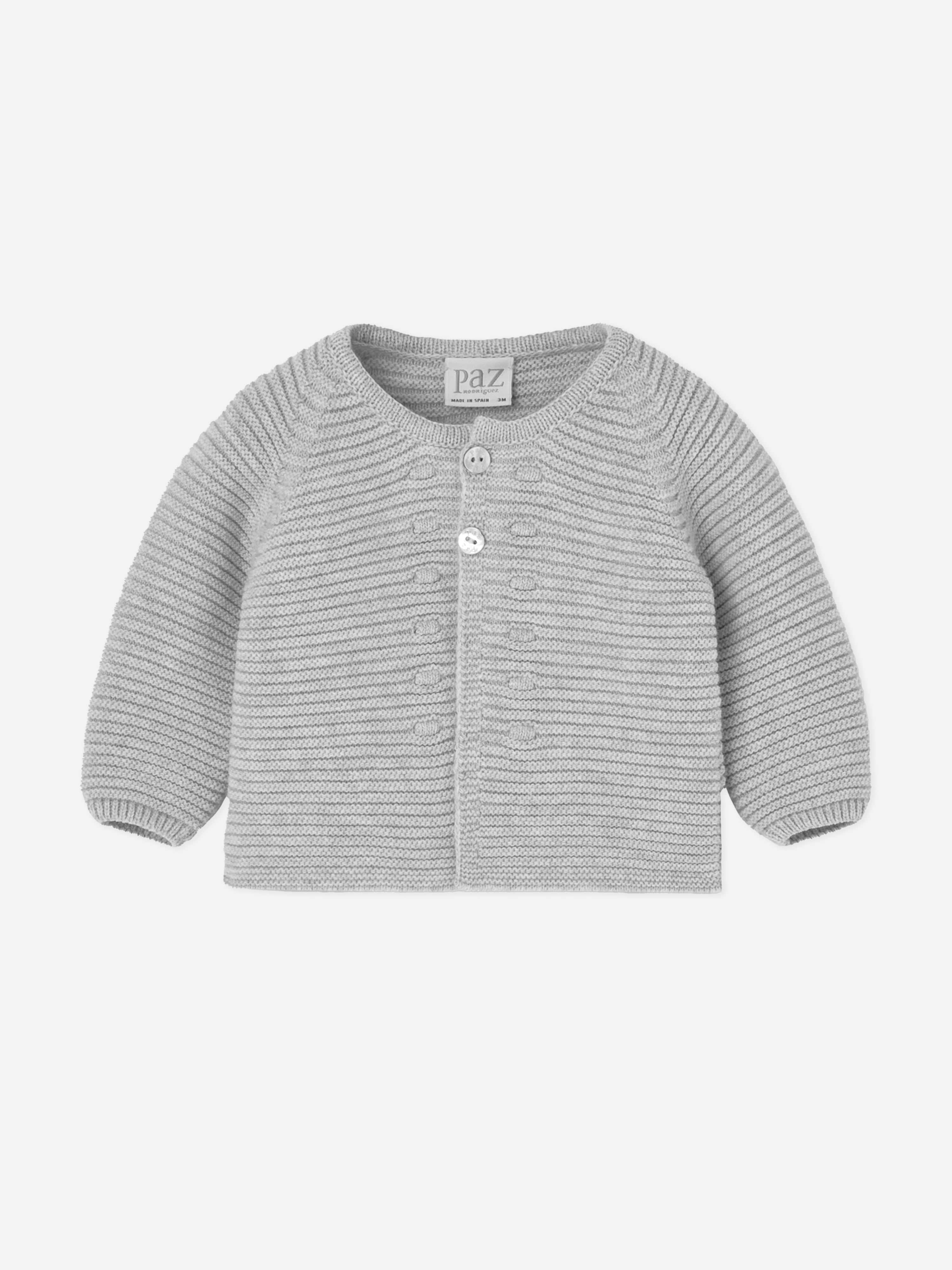 Baby Knitted Cardigan in Grey