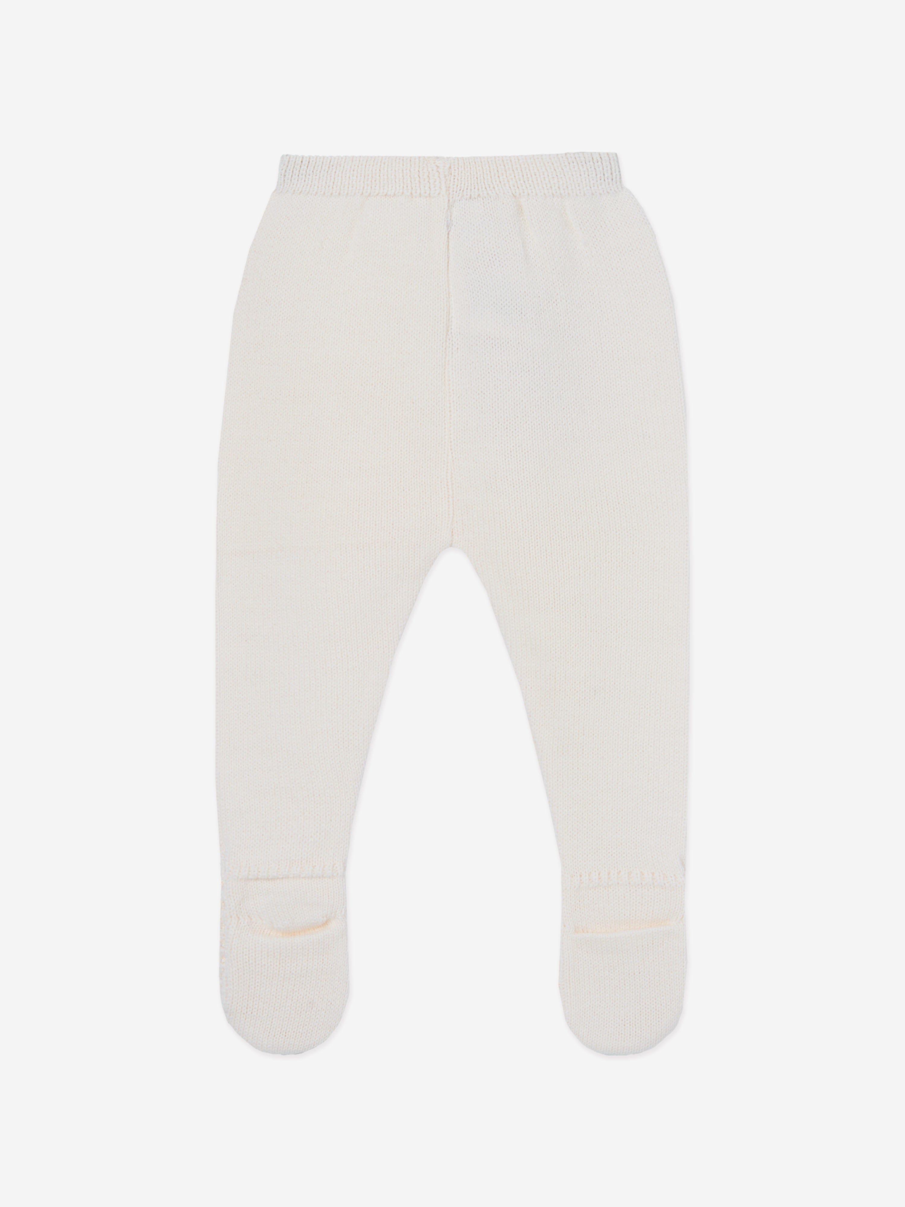 Baby Knitted 2 Piece Set in Ivory