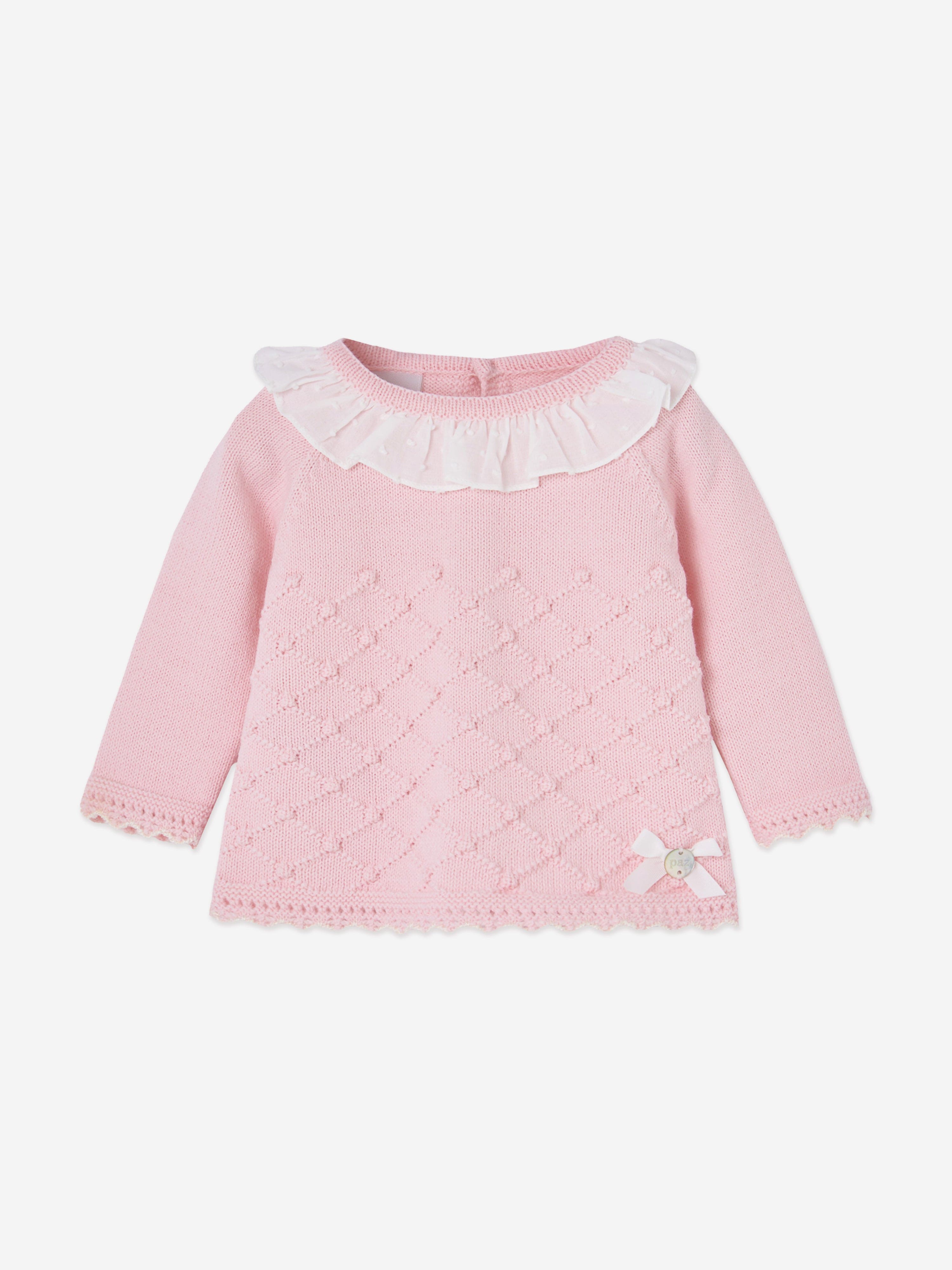 Baby Girls Knitted 2 Piece Set in Pink