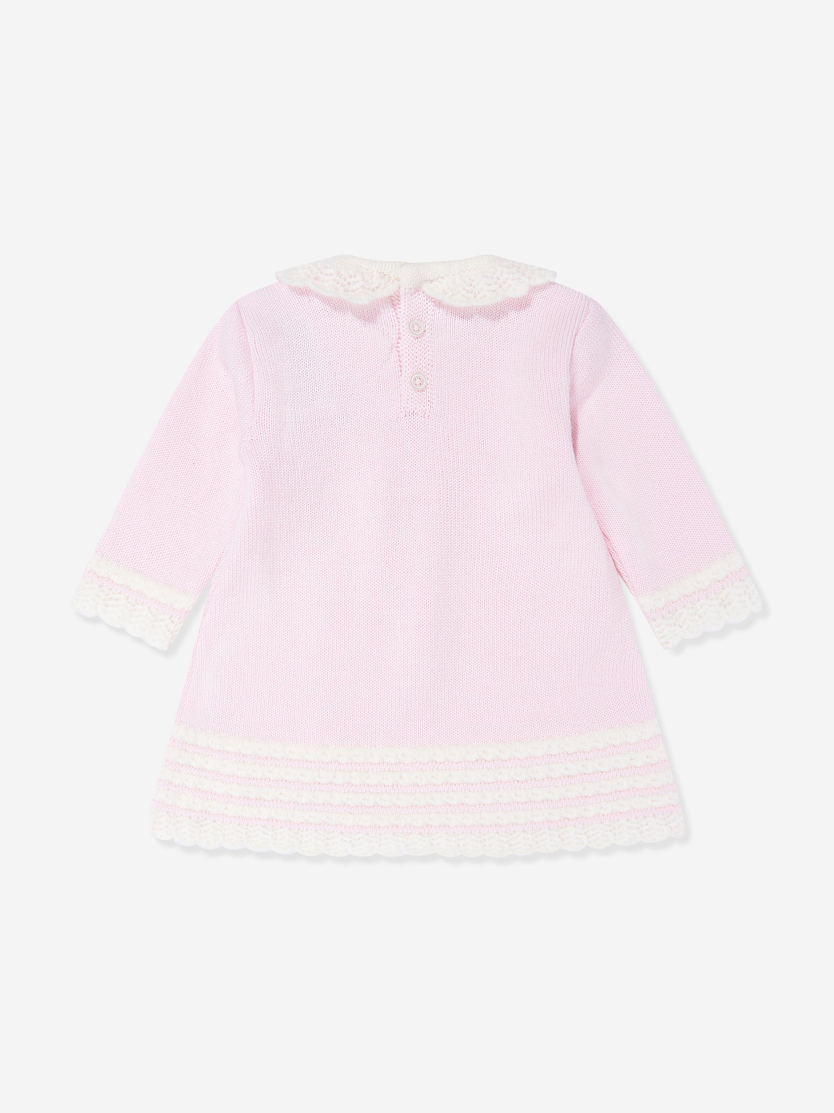 Baby Girls Knitted Dress in Pink