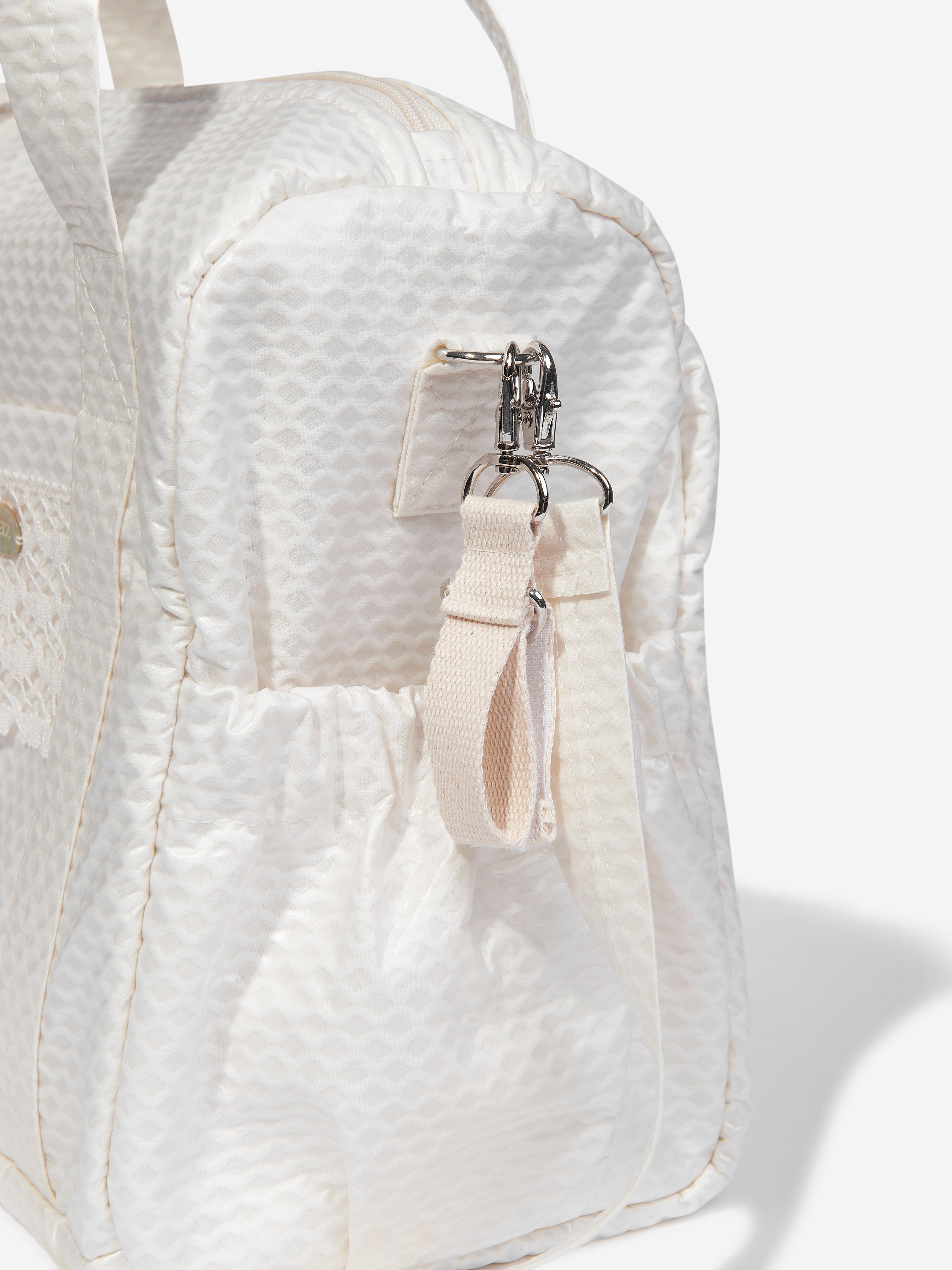 Baby Lace Trim Changing Bag in Ivory (40 cm)