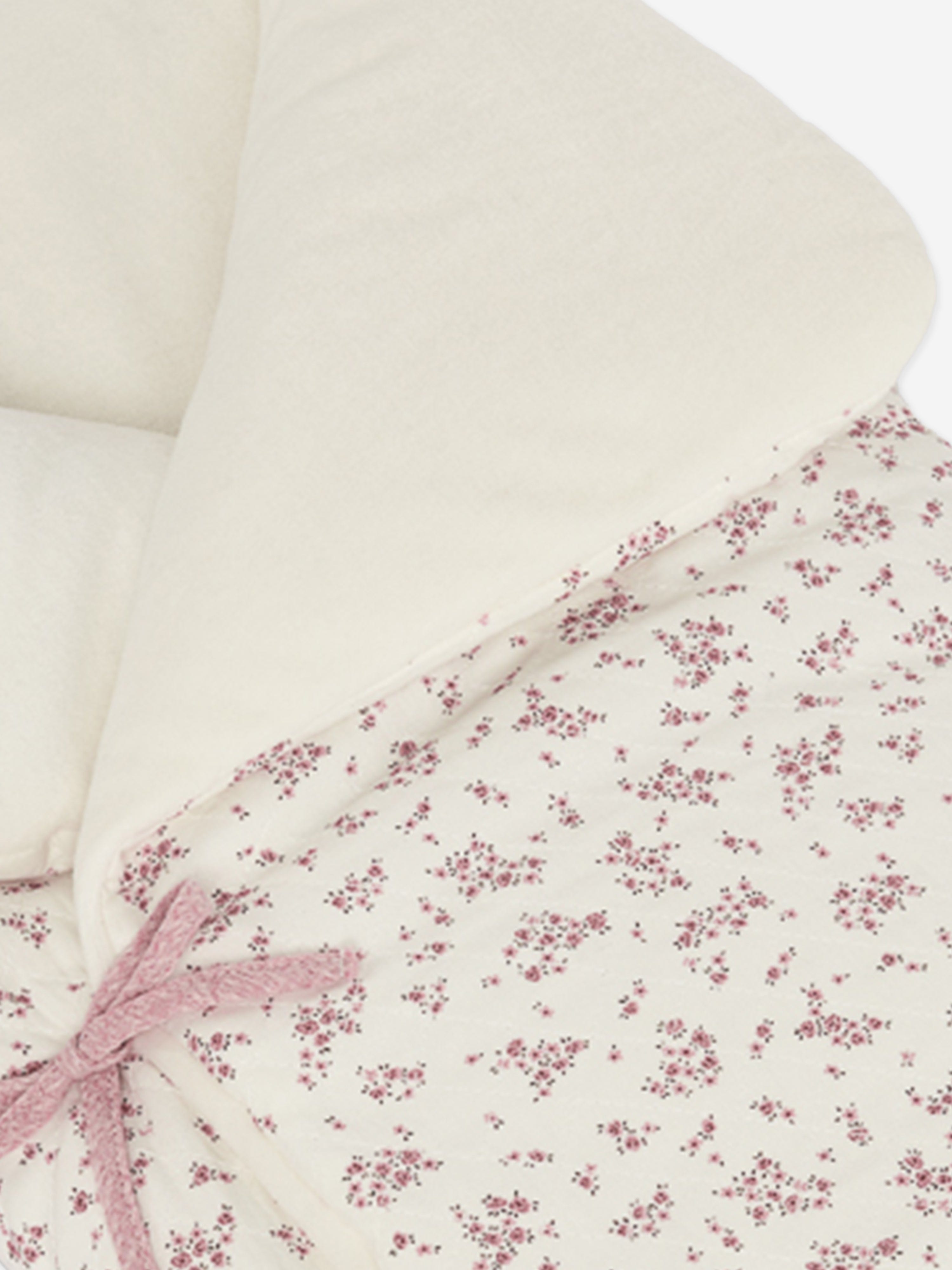 Baby Girls Floral Print Nest in Pink