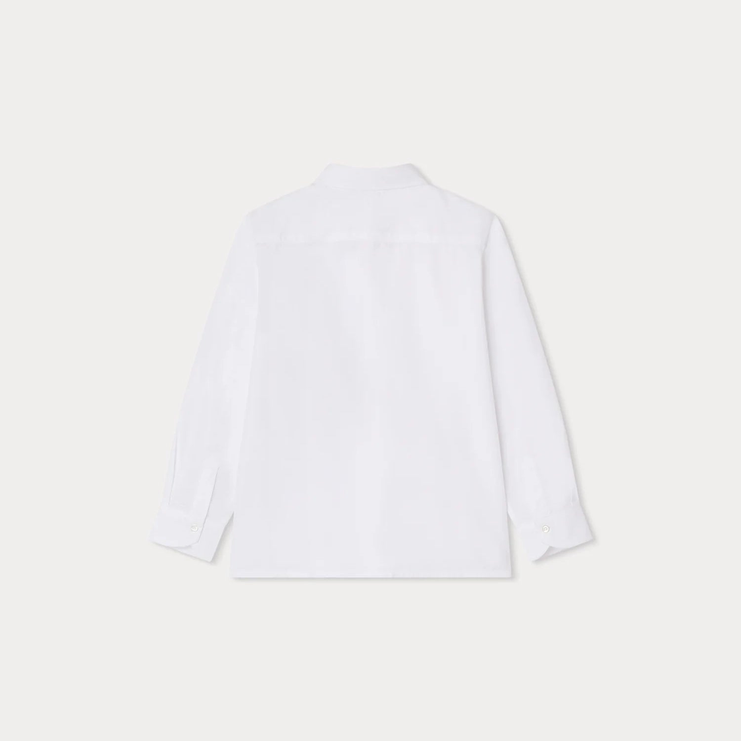 Boys White Cotton Shirt
