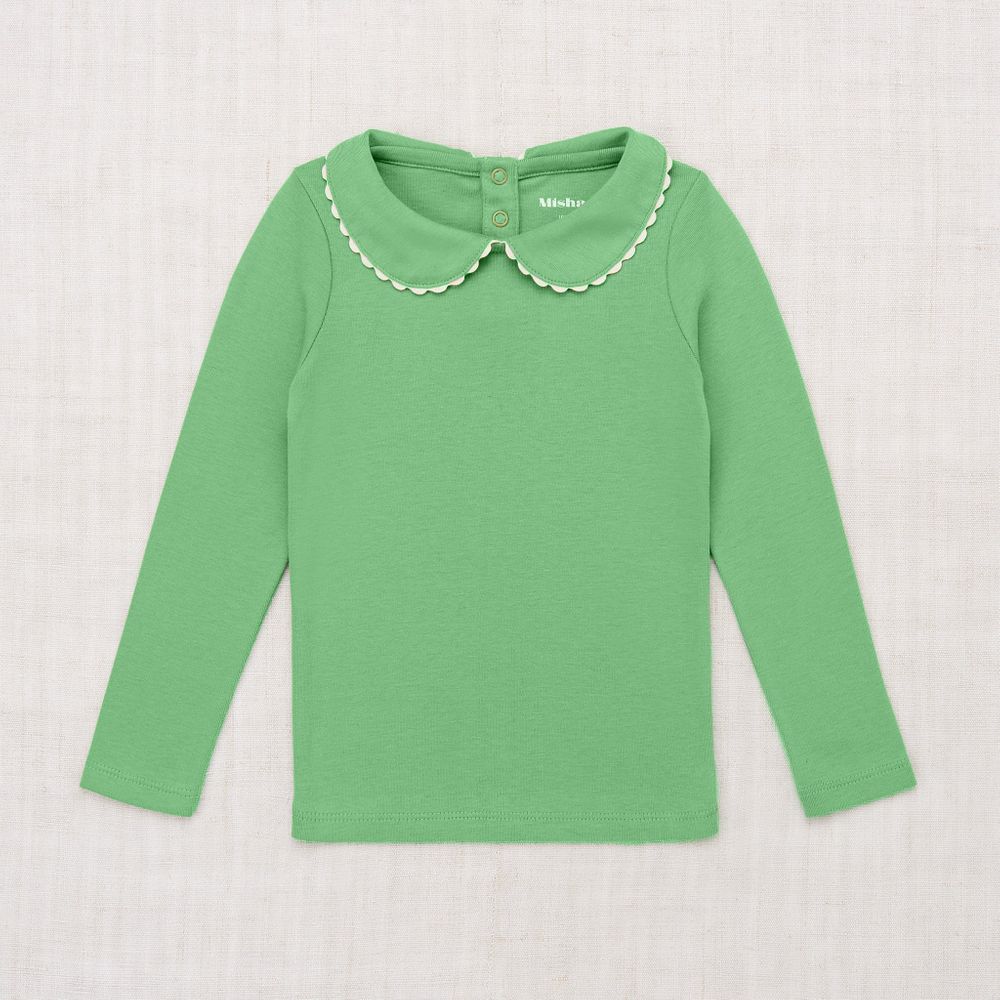 Girls Green Cotton T-Shirt