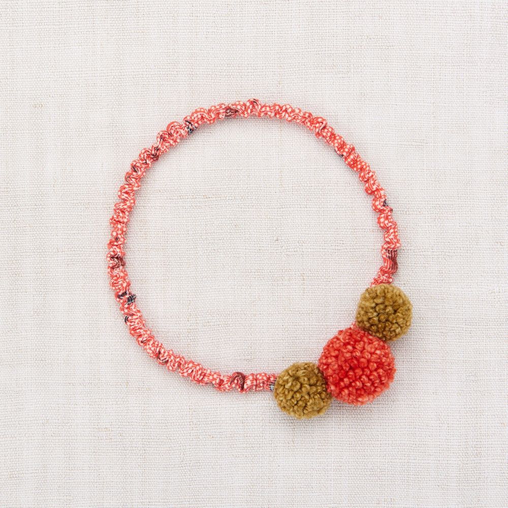 Girls Red Pom Headband