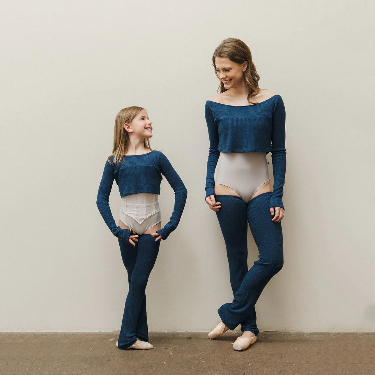 Boys & Girls Navy Ballet Leg Warmers(Poseidon - KIDS leg warmers)