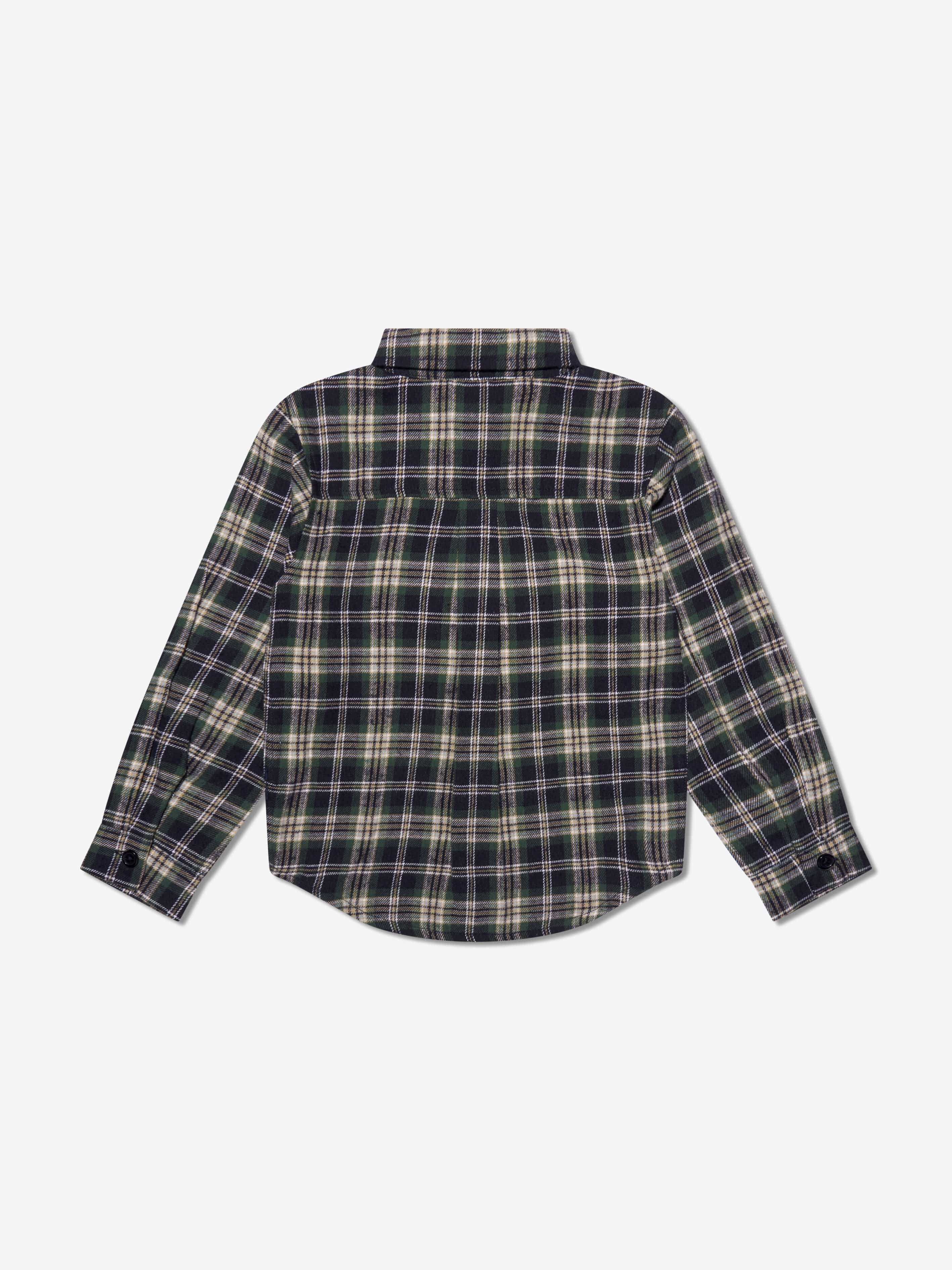 Rachel Riley Boys Check Shirt in Navy