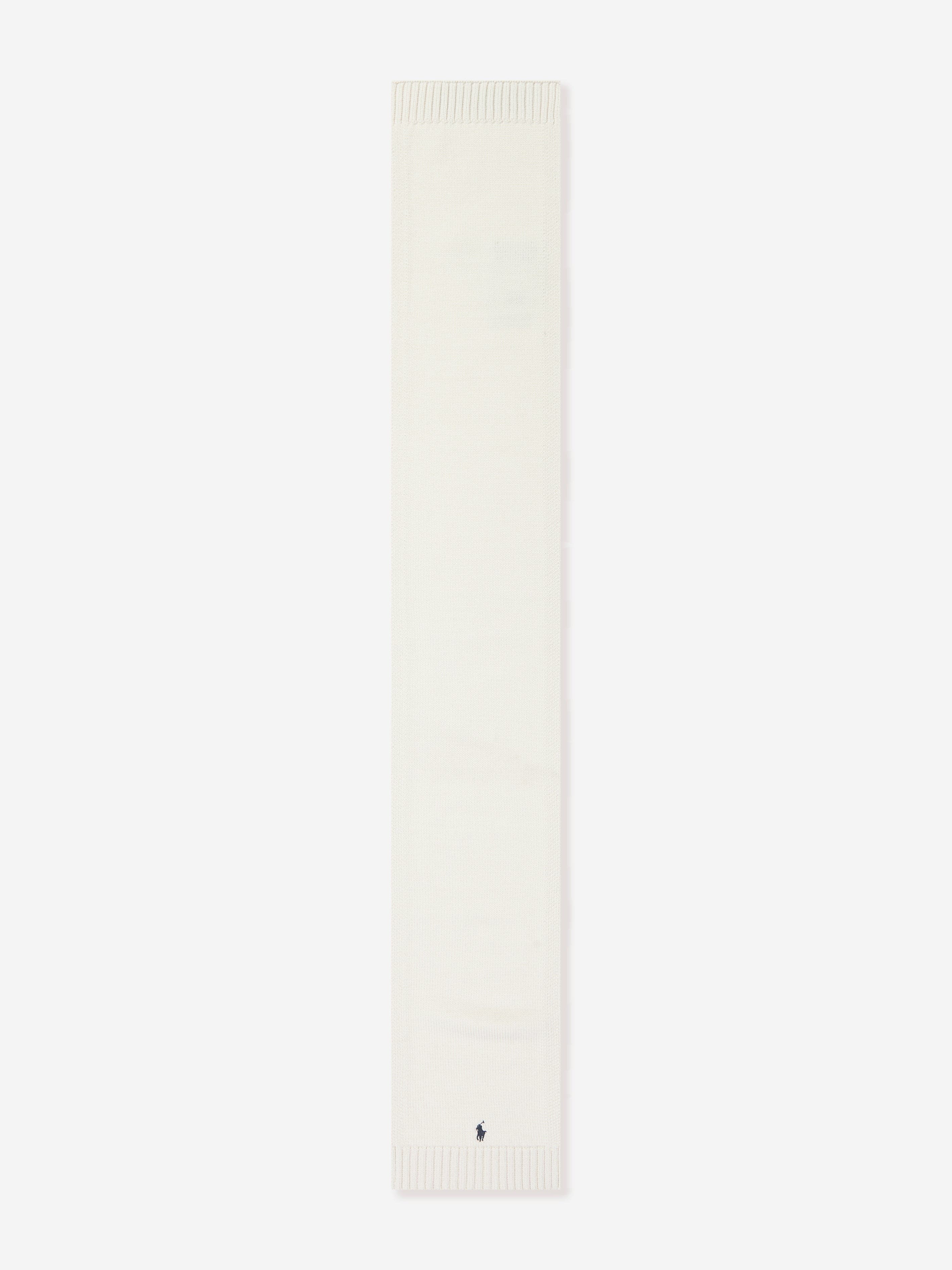 Ralph Lauren Boys Merino Wool Scarf in Ivory