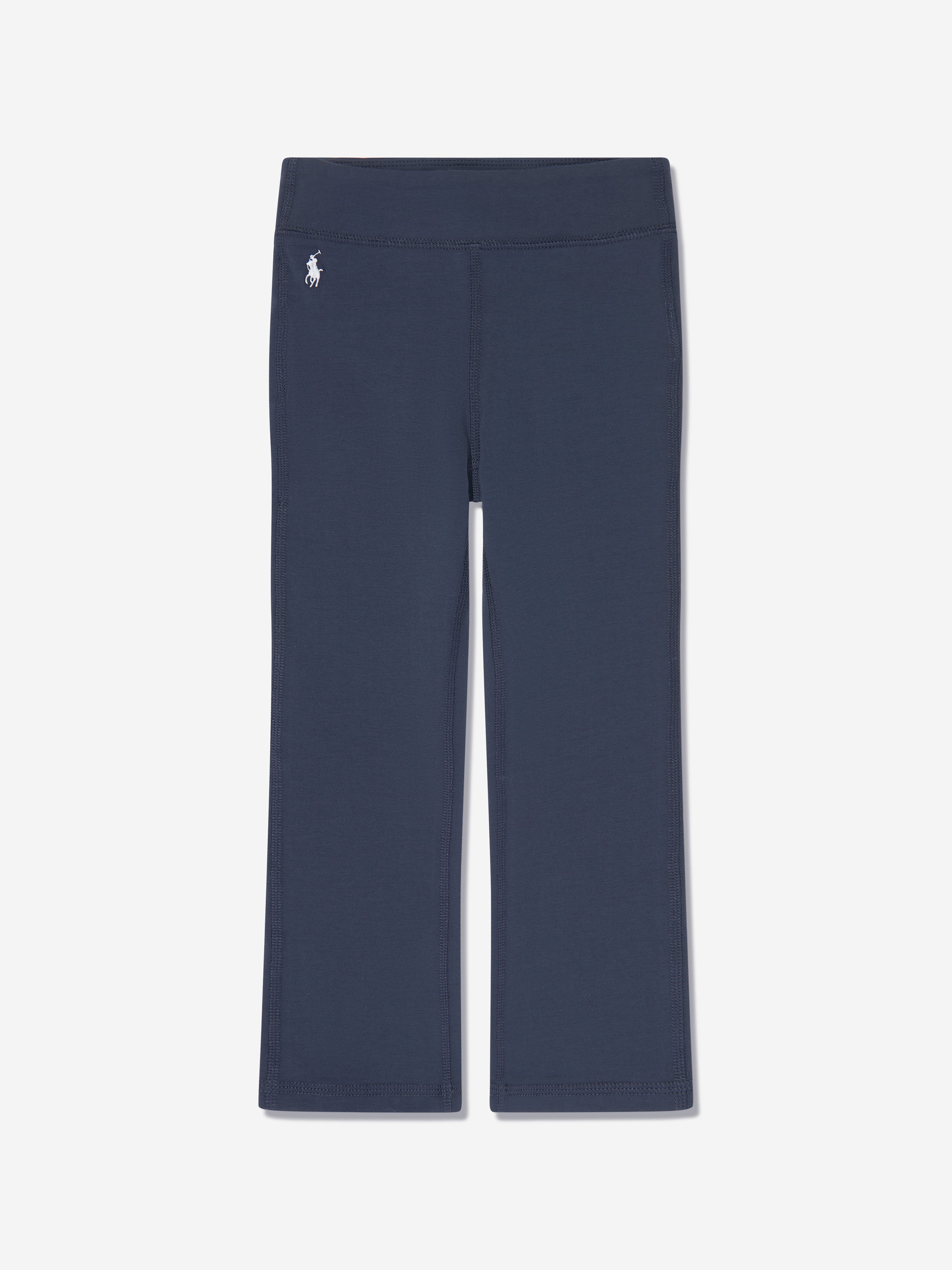 Girls Flared Leggings in Navy
