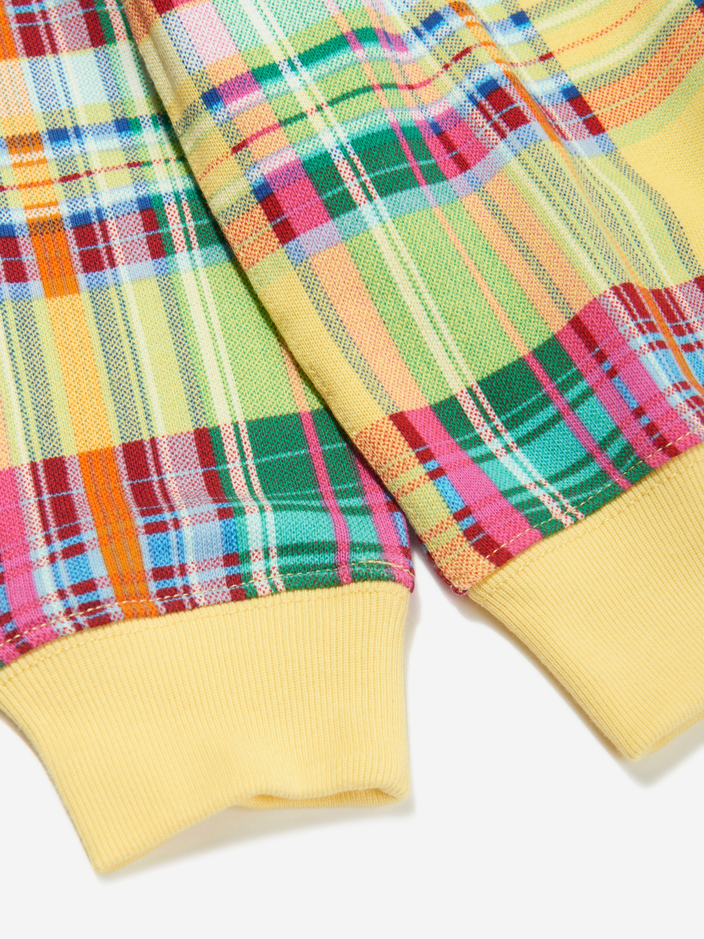 Girls Plaid Sweatshirt in Multicolour