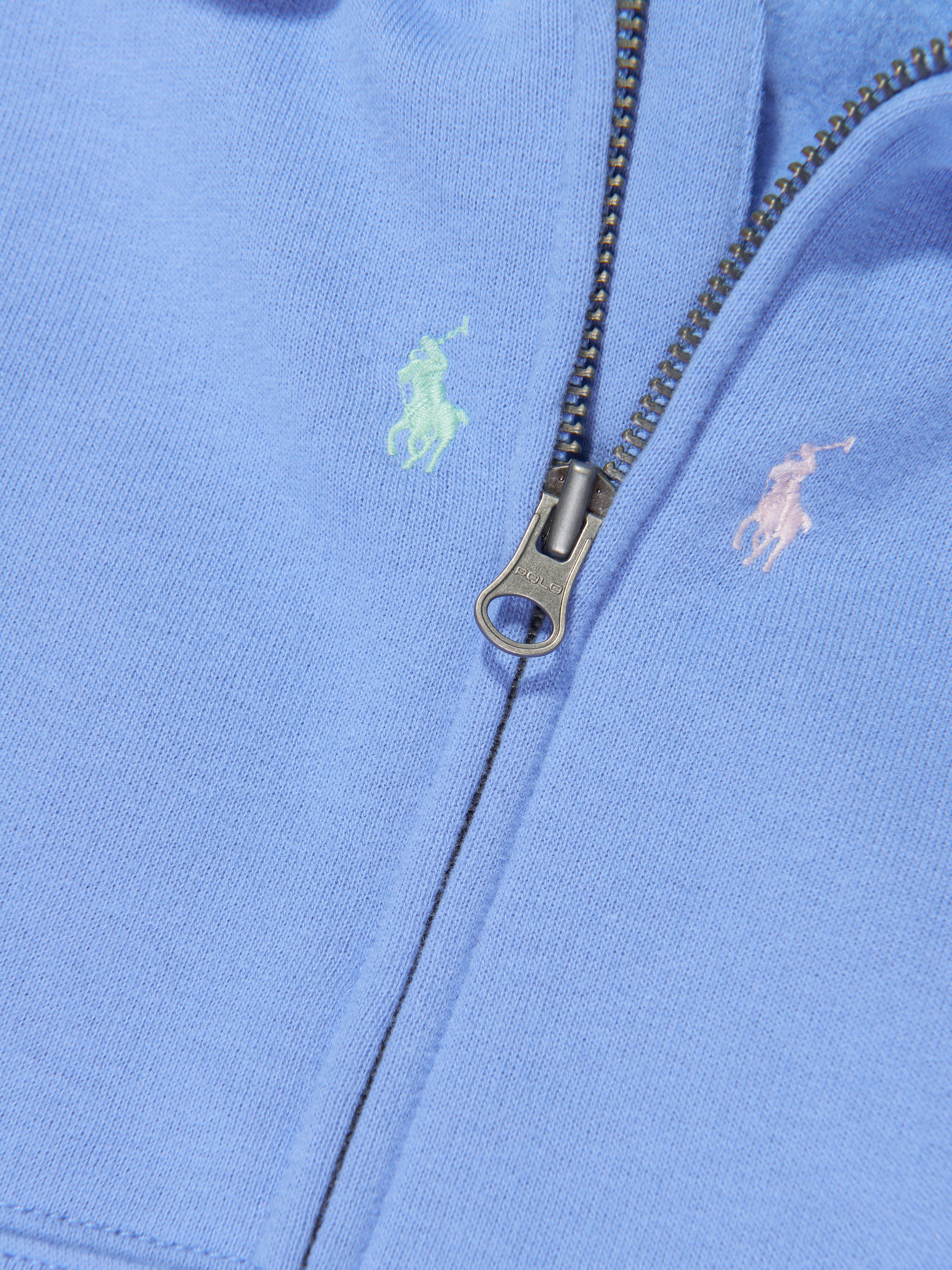 Boys Logo Zip Up Top in Blue
