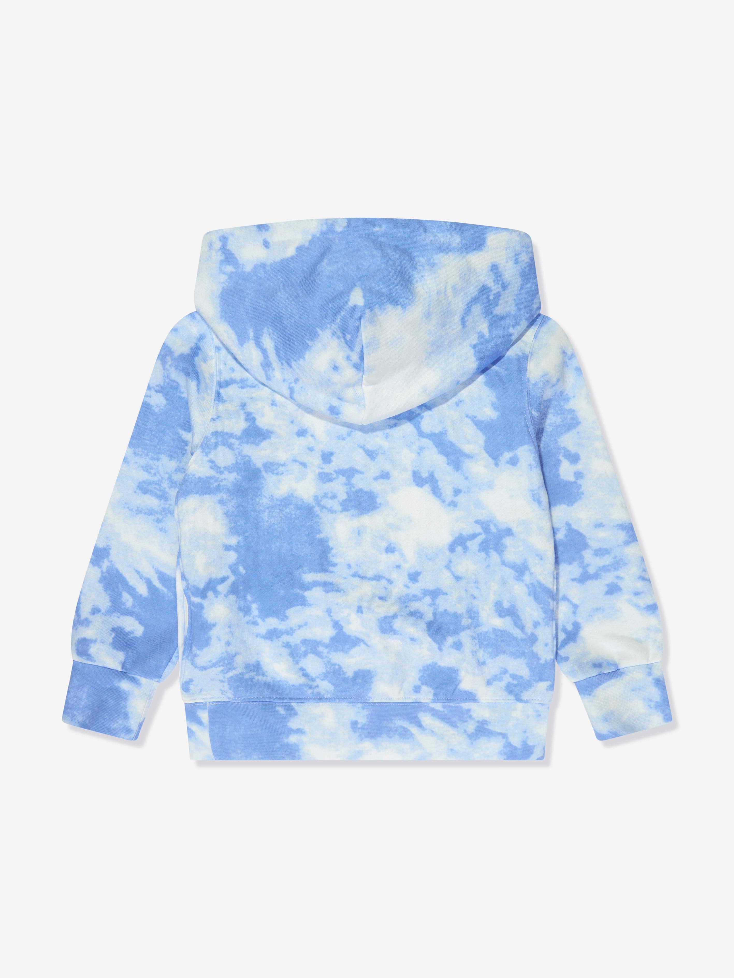 Ralph Lauren Boys Bear Cloud Wash Hoodie in Blue