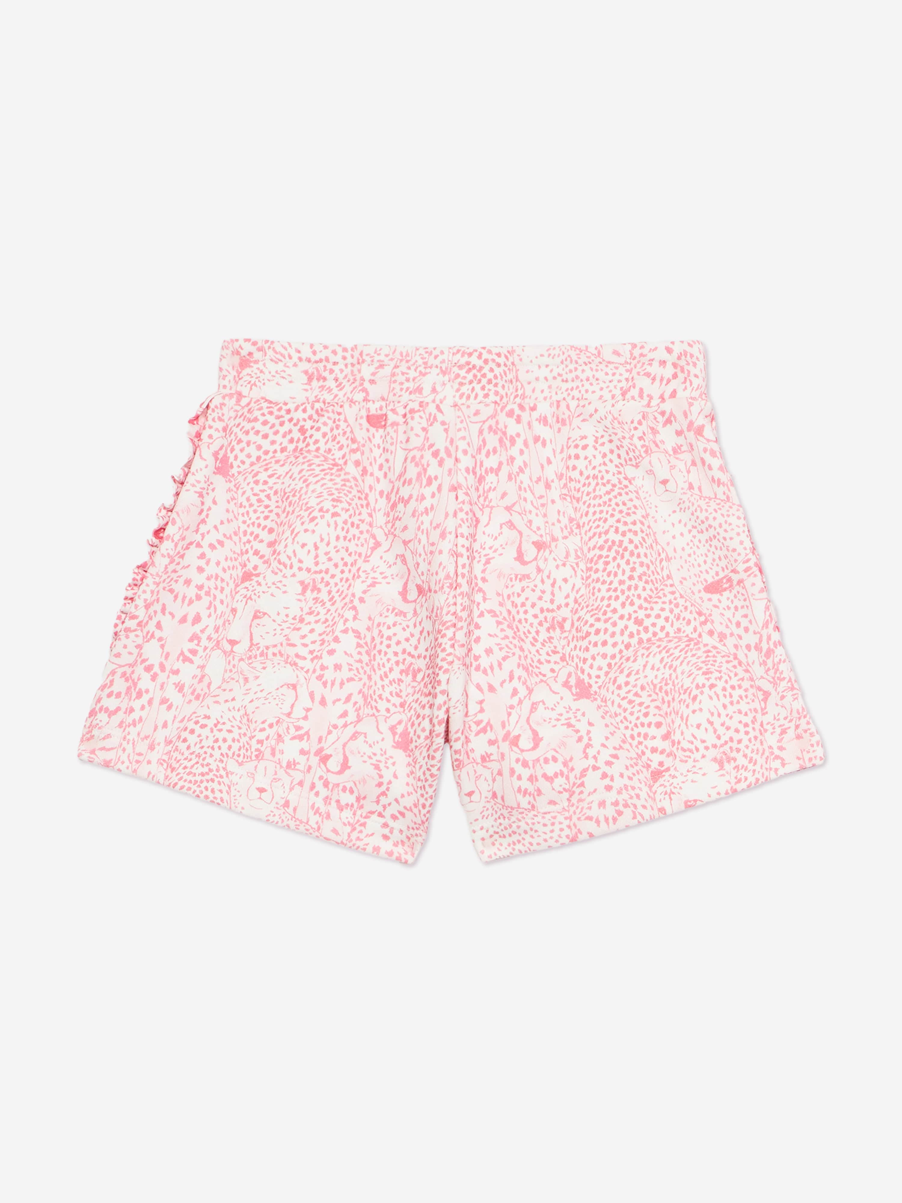 Girls Branded Shorts in Pink